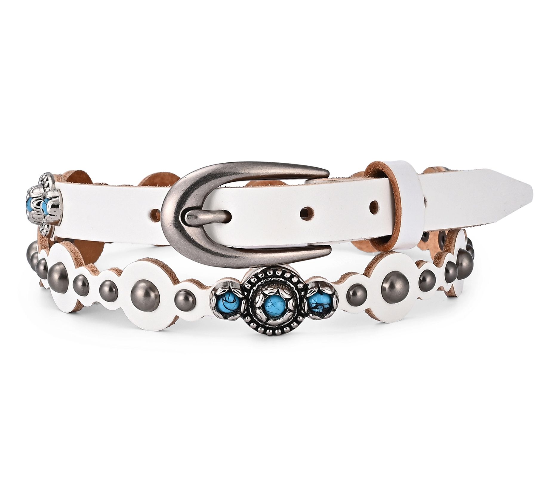 Old Trend Rosa Flourish Leather Belt