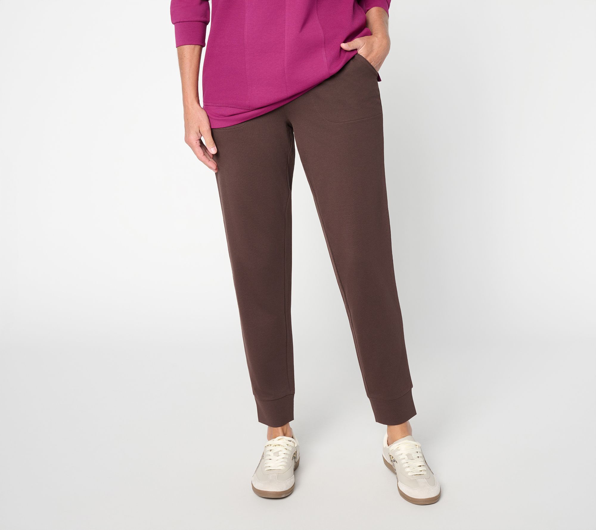 Denim & Co. Tall EasyWear French Terry Ankle Jogger