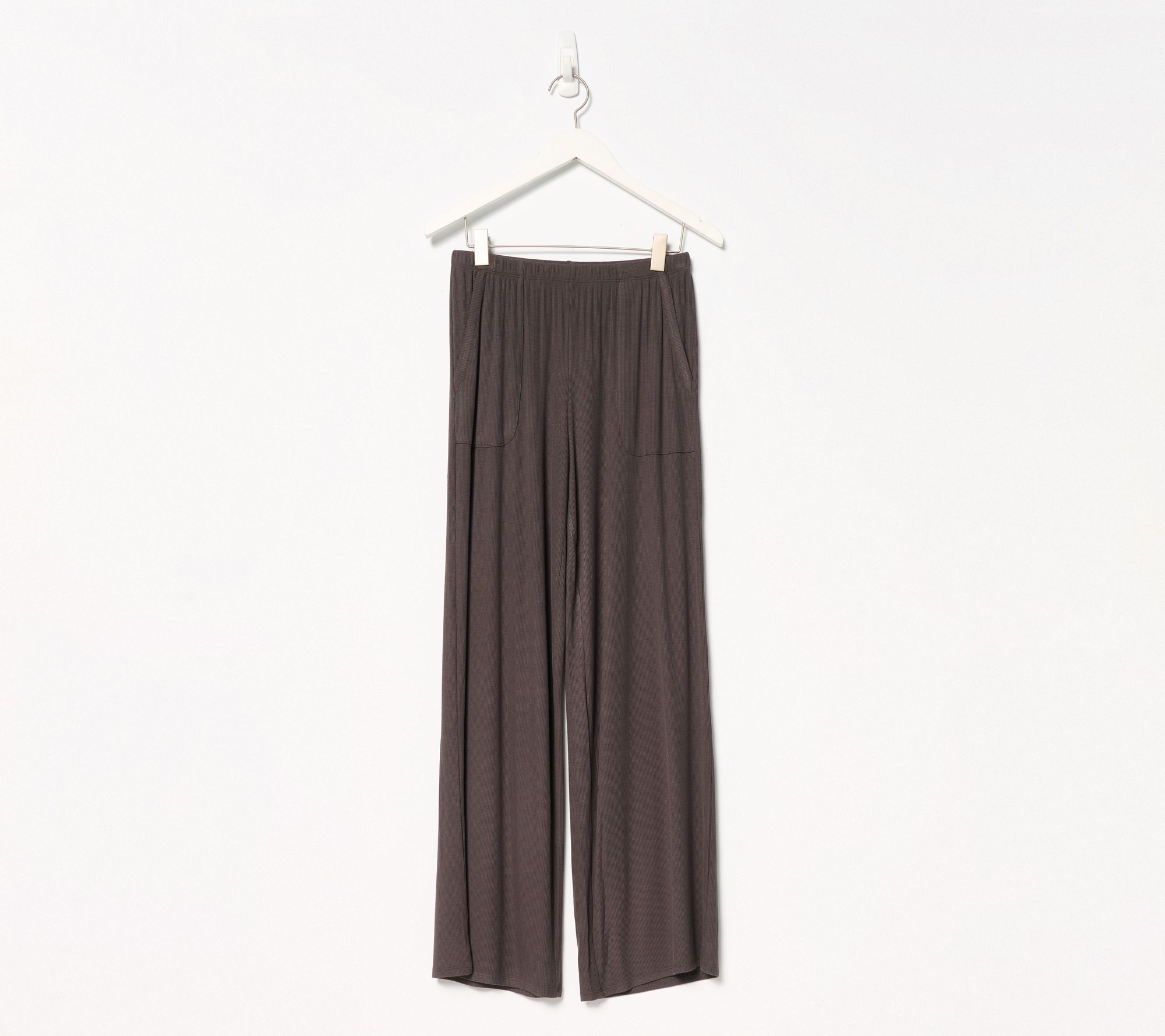 "As Is" Barefoot Dreams Petite MC Ultra Soft Rib Patch Pocket Pant