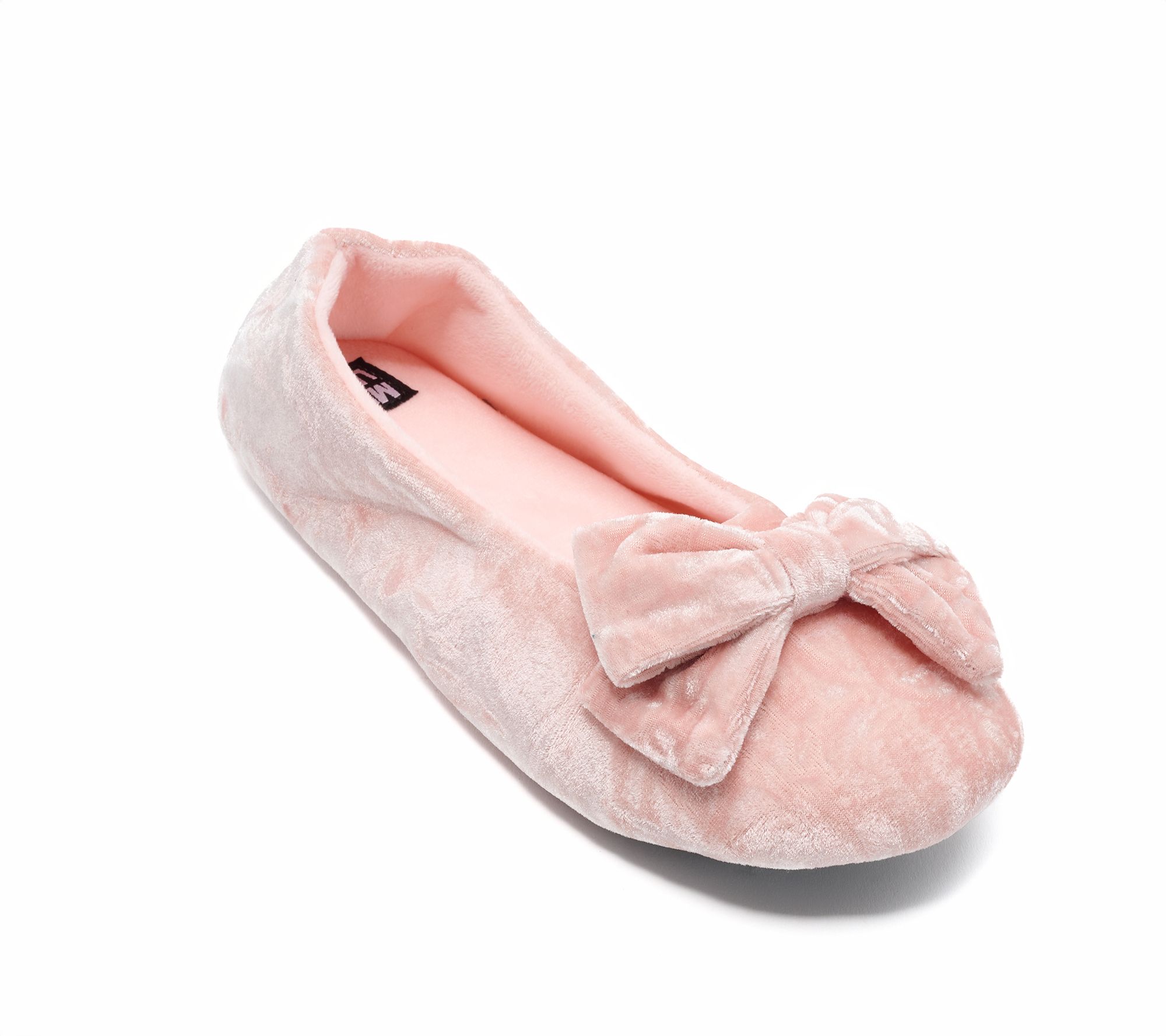  MUK LUKS Crushed Velvet Ballerina Slipper