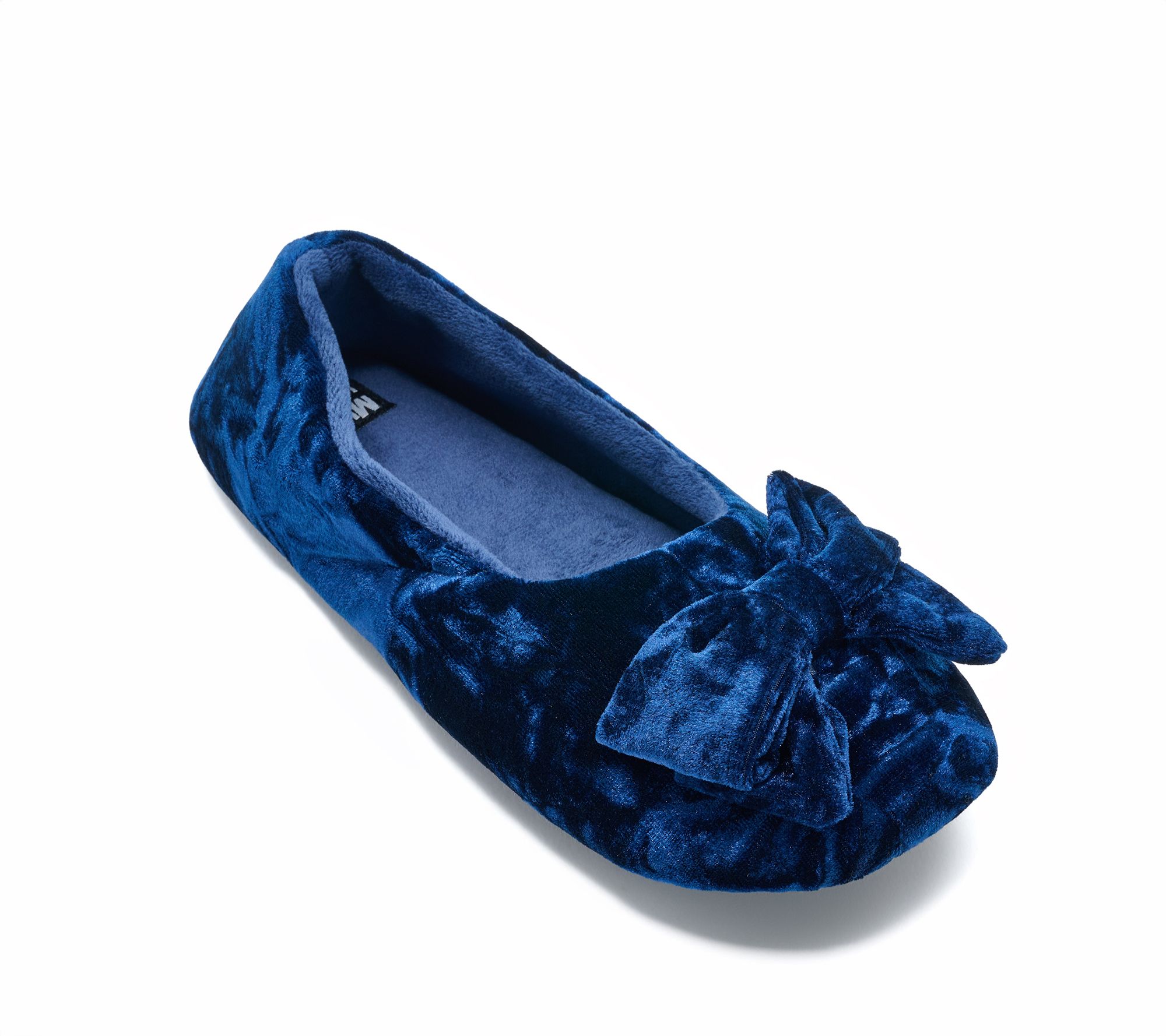 MUK LUKS Crushed Velvet Ballerina Slipper