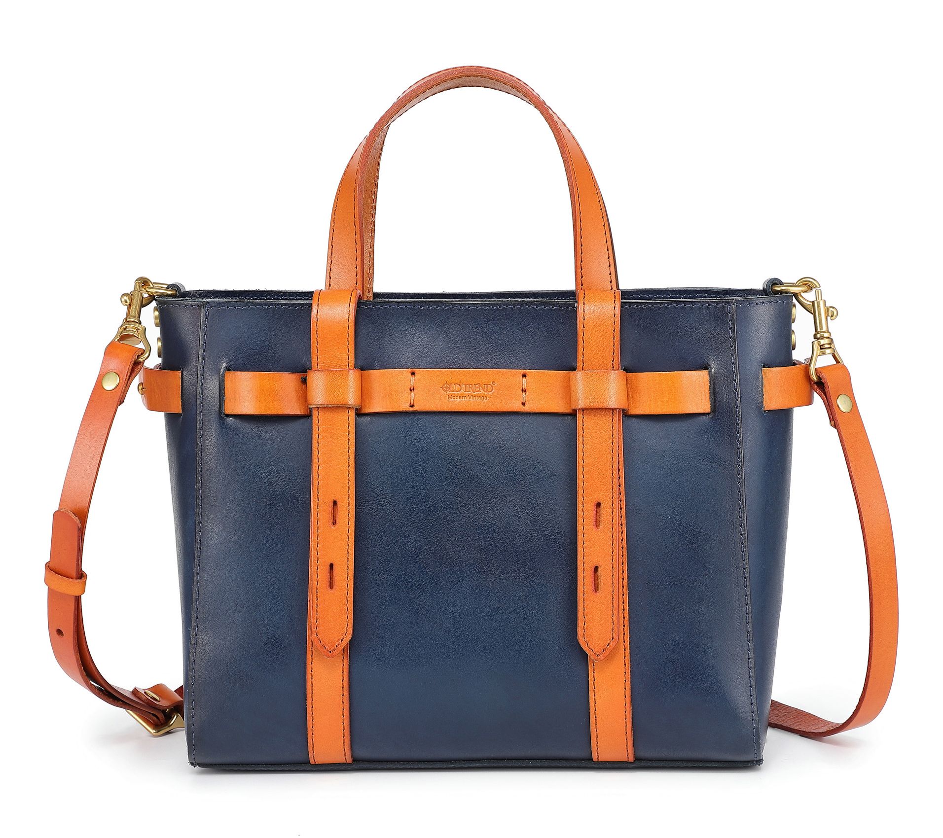 Old Trend Westland Mini Leather Tote with Shoulder Strap
