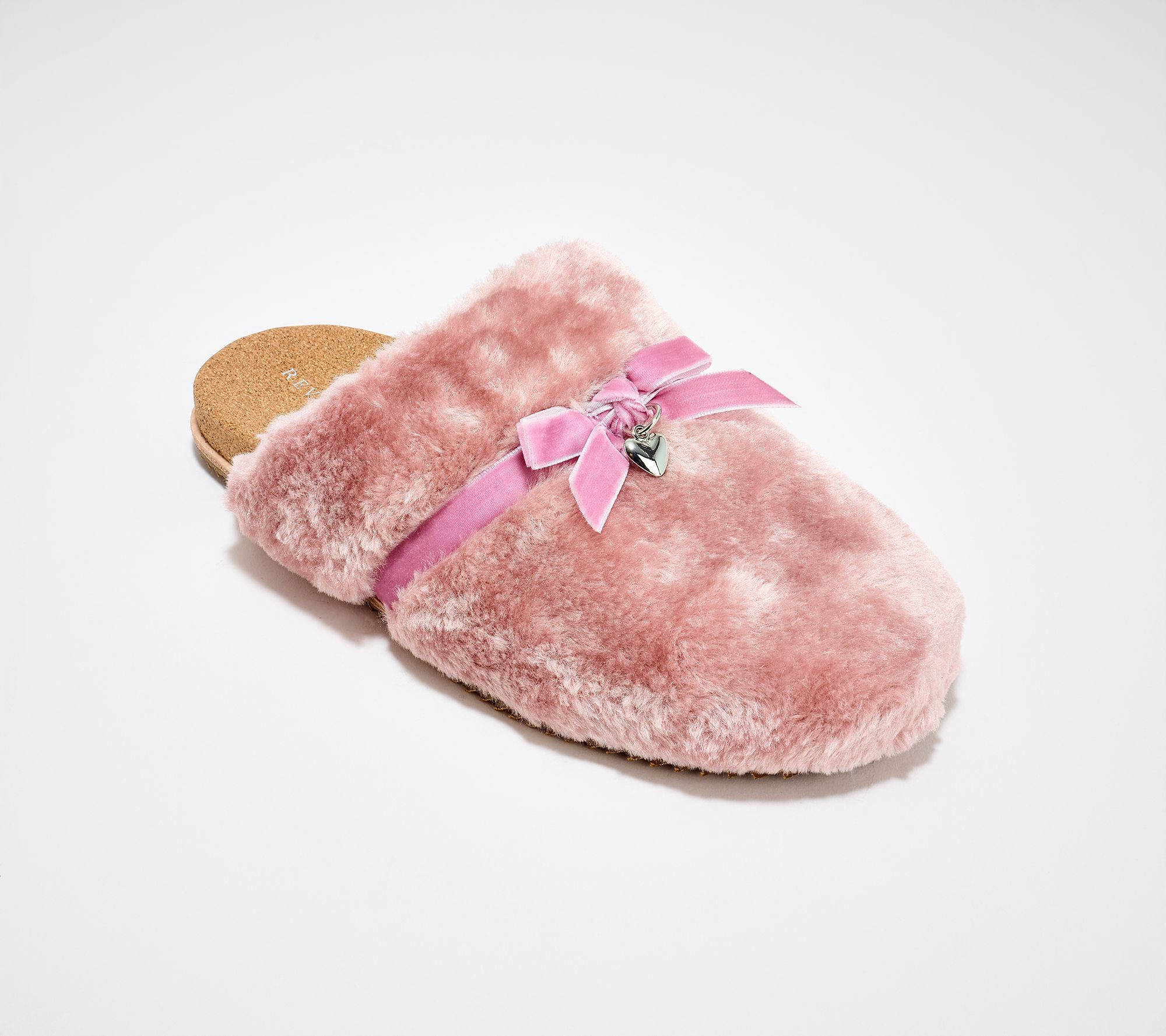 Revitalign Orthotic Bow Slide Slippers - Holly Heart
