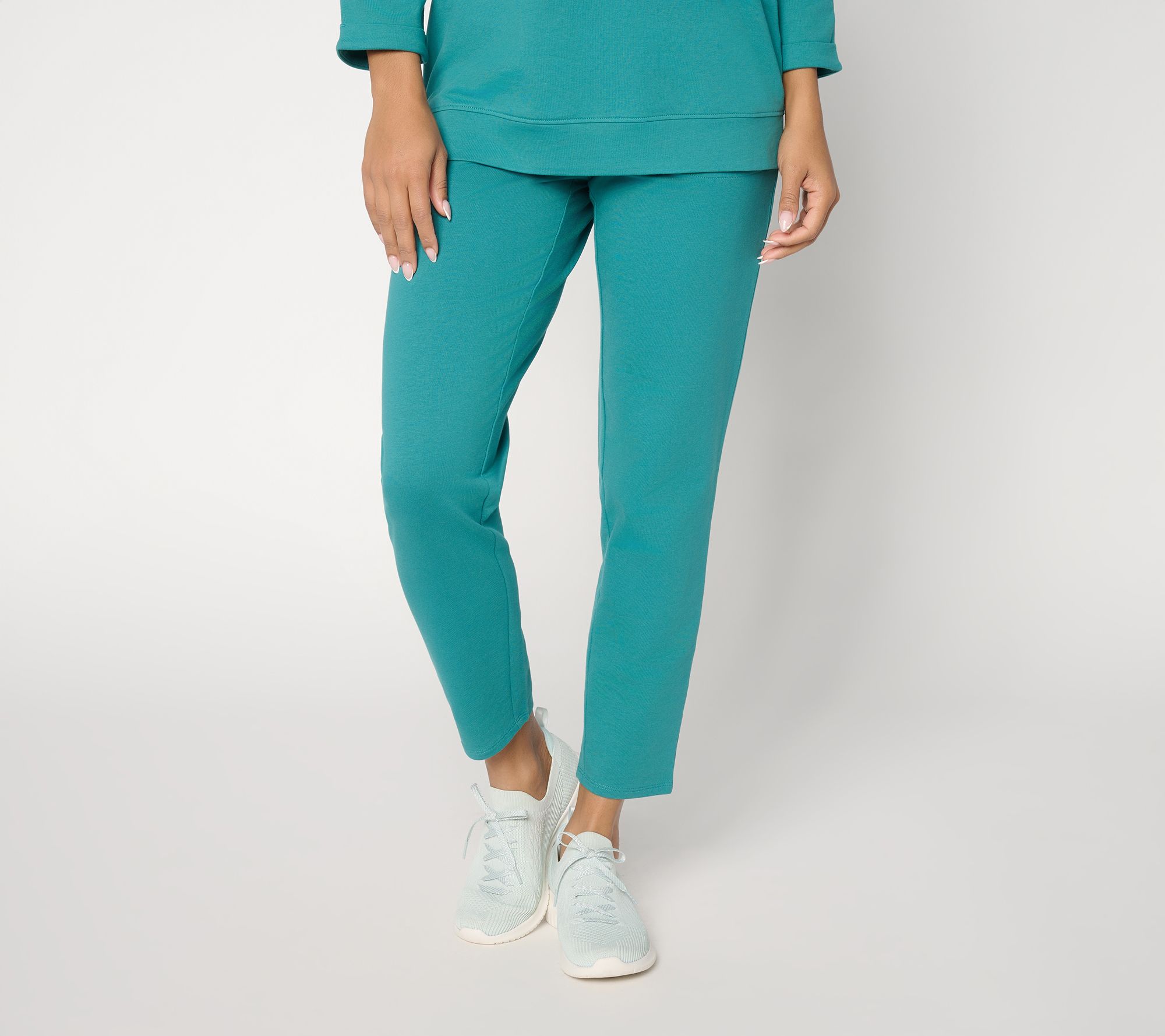 Denim & Co. Tall EasyWear French Terry Ankle Pants