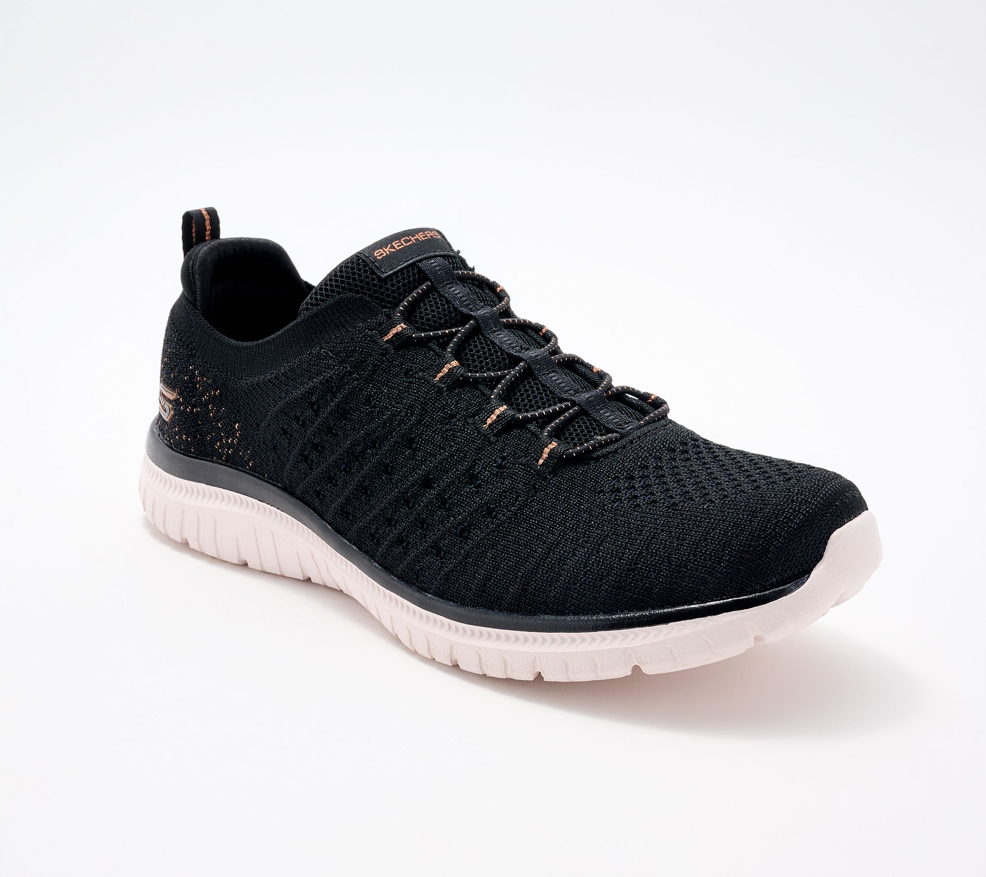 Skechers Virtue Vegan Washable Knit Bungee Sneakers - Copper Dream