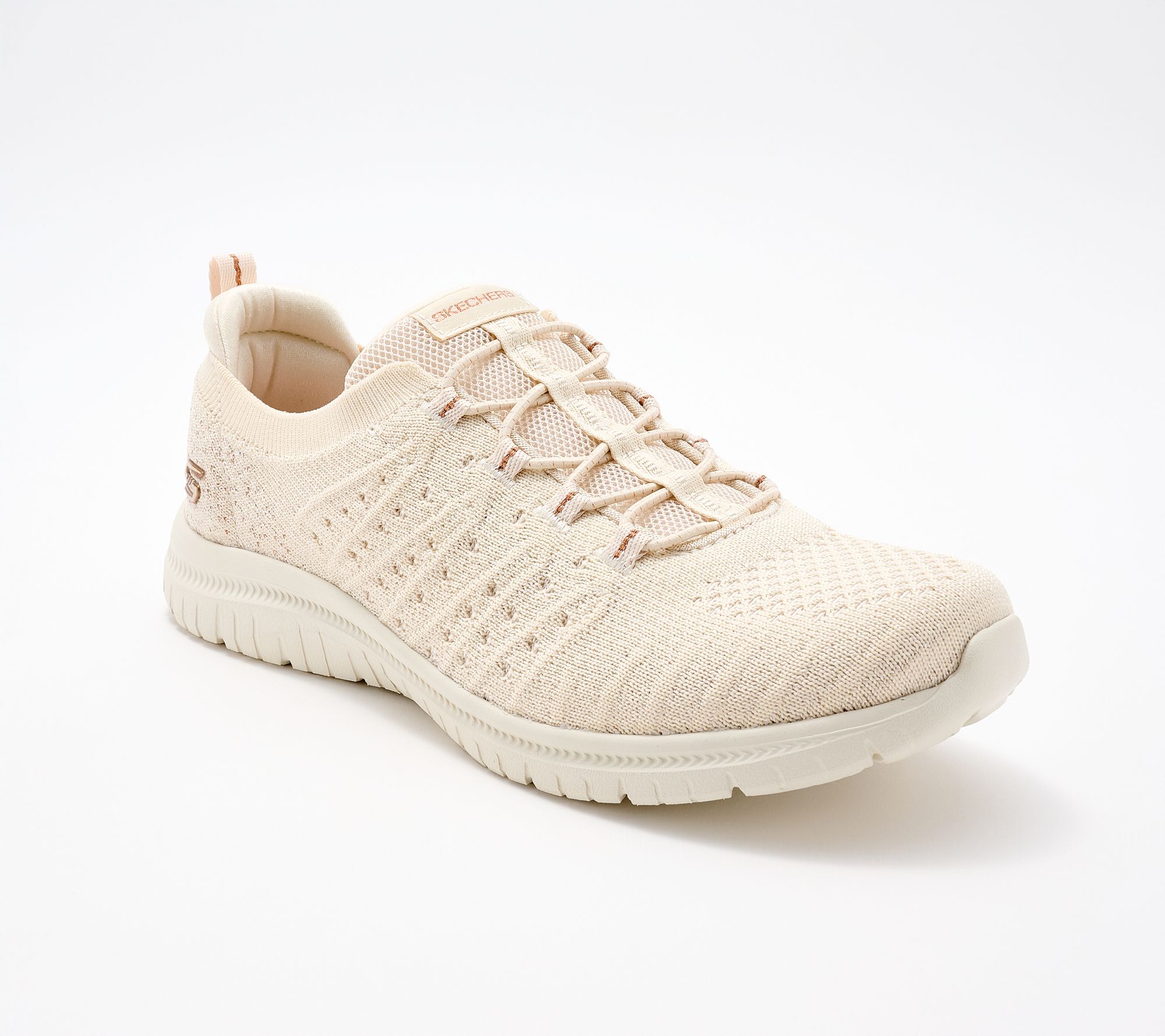 Skechers Virtue Vegan Washable Knit Bungee Sneakers - Copper Dream
