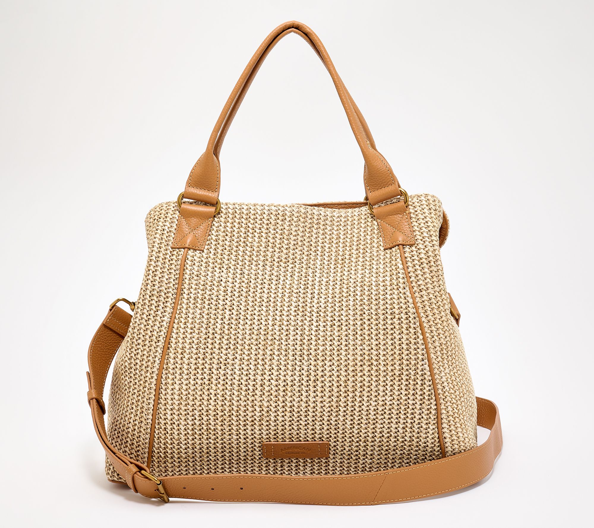 Leah Williams x American Leather Co. Ada XL Leather or Raffia Satchel