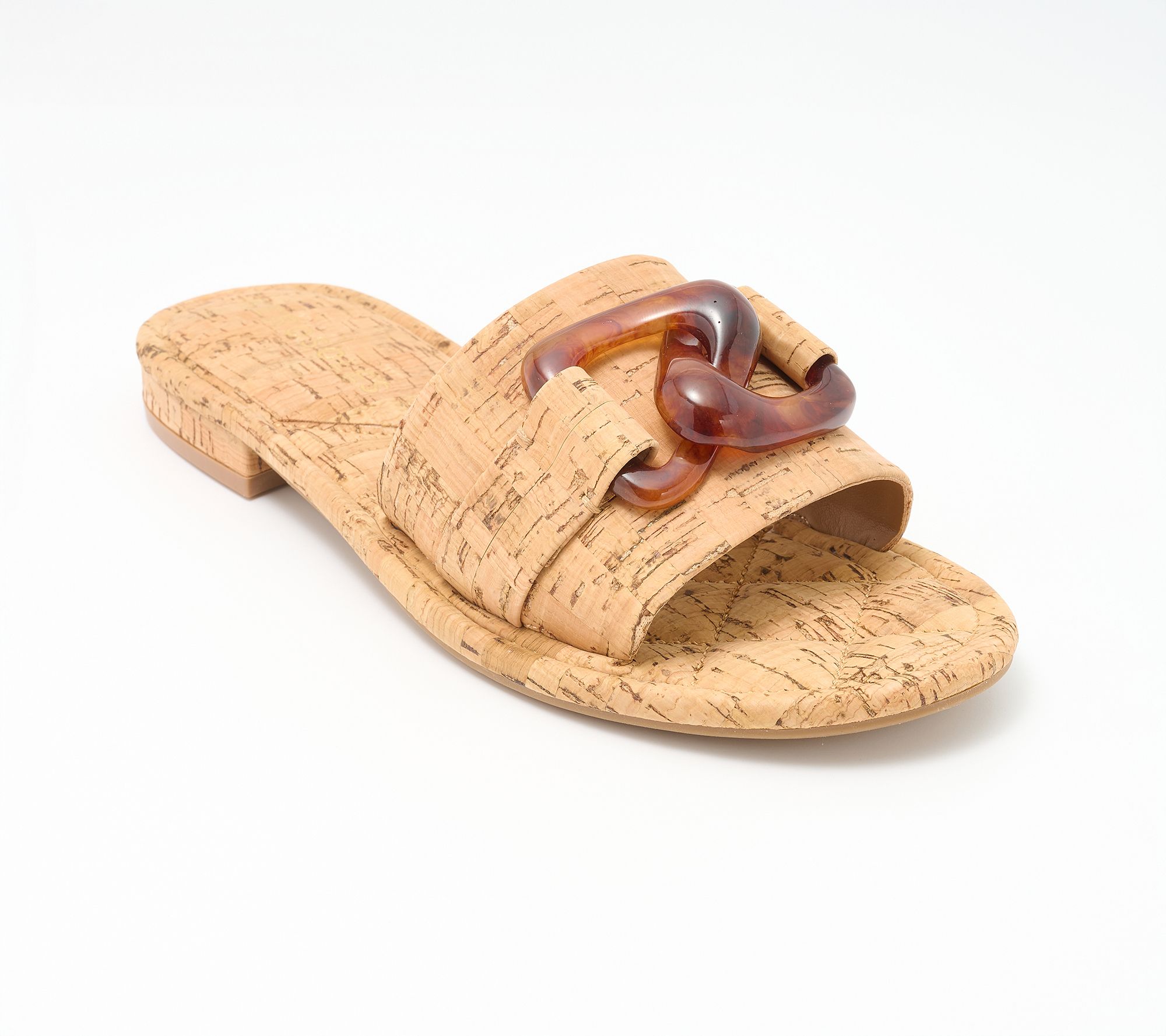 Aerosoles Slide Sandals with Chain Detail-Bigcharm