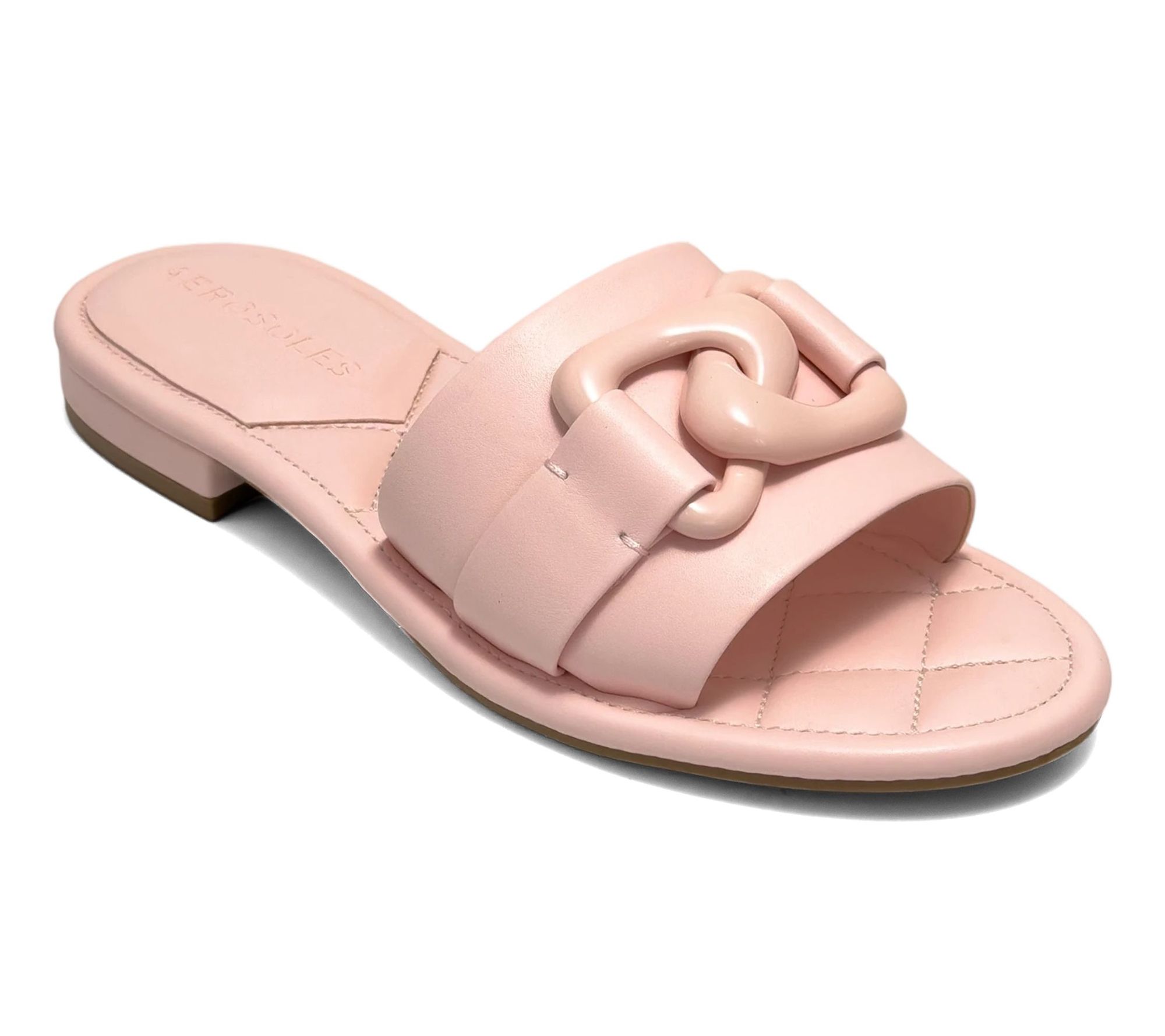 Aerosoles Slide Sandals with Chain Detail-Bigcharm