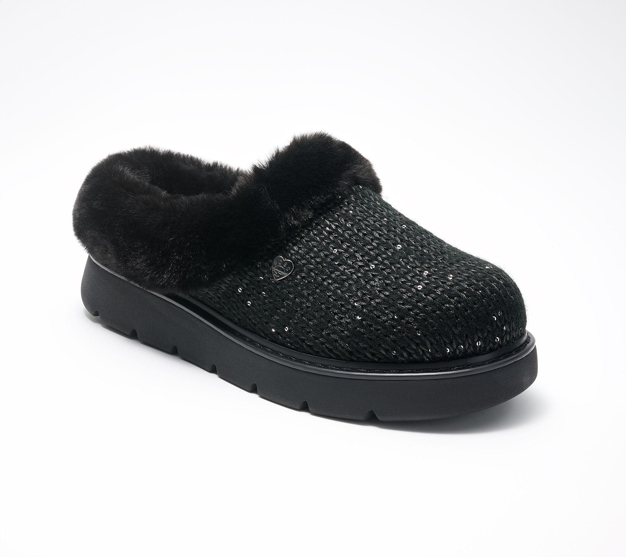 Skechers Bobs Keepsakes Lite Metallic Sweater Knit Slippers