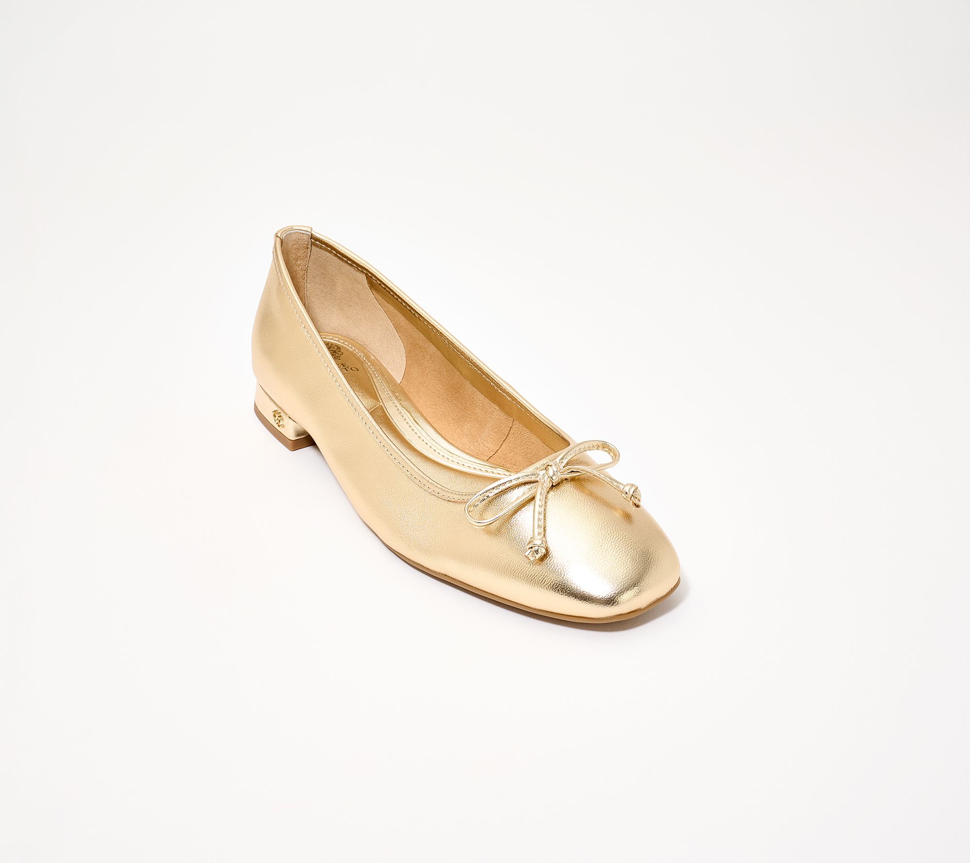 Vince Camuto Leather or Suede Bow Flats - Jenlea
