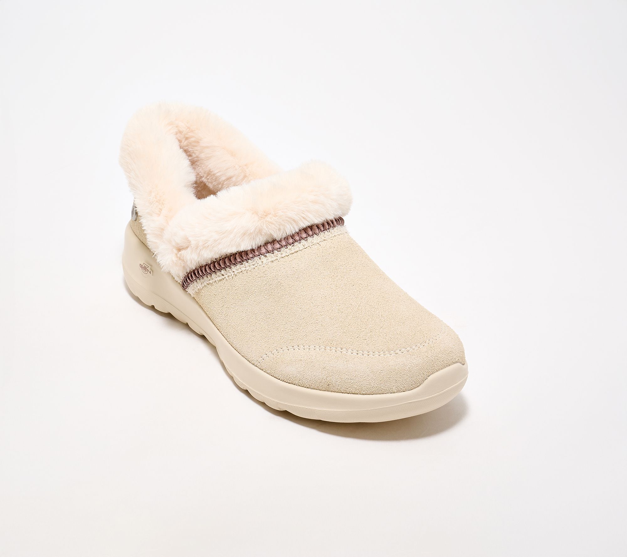 "As Is" Skechers On-the -GO Joy Water Repellent Suede Cozy Slip-Ons