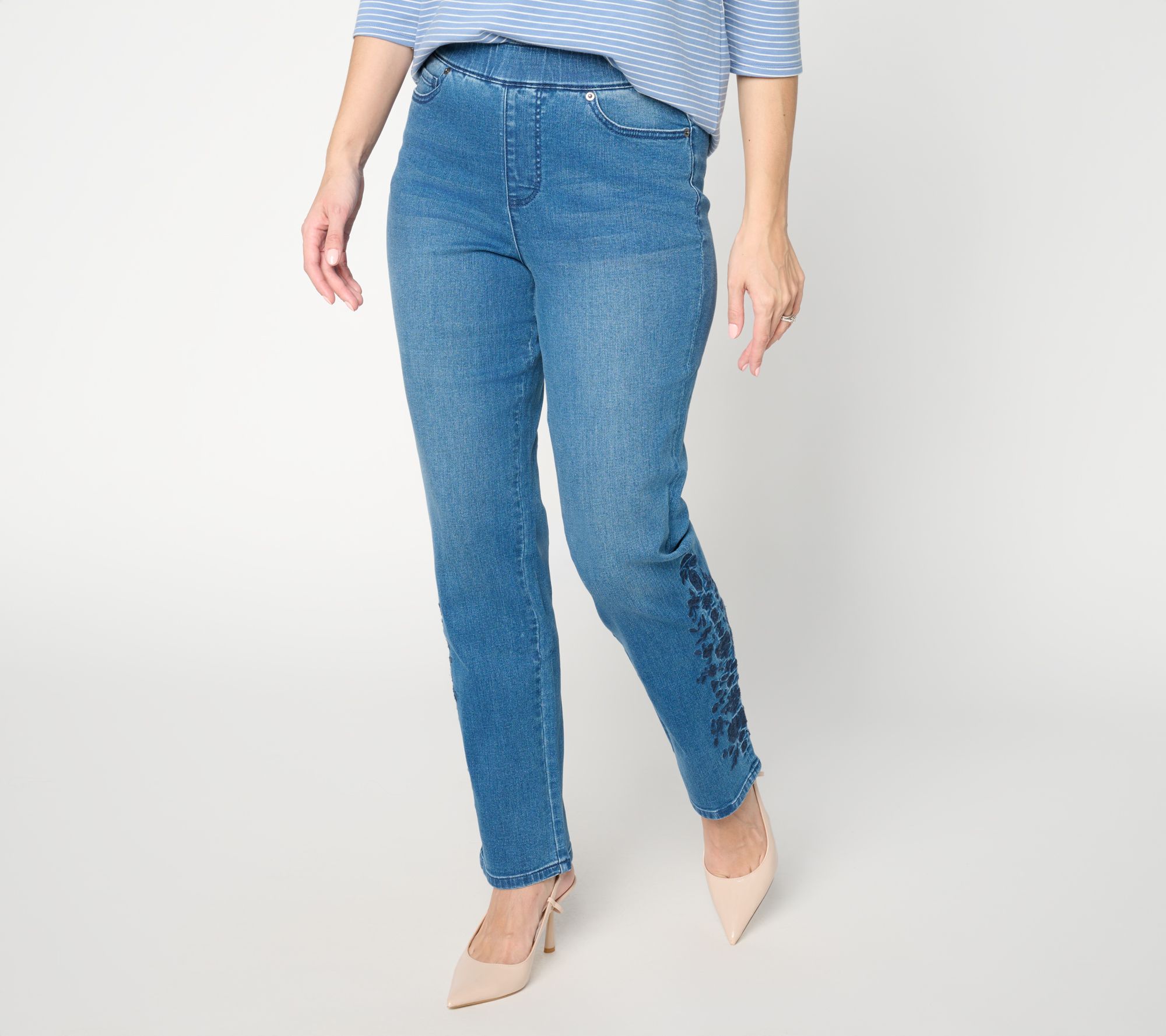 "As Is" Ree by the Pioneer Woman Embroider Straight Leg Jeans
