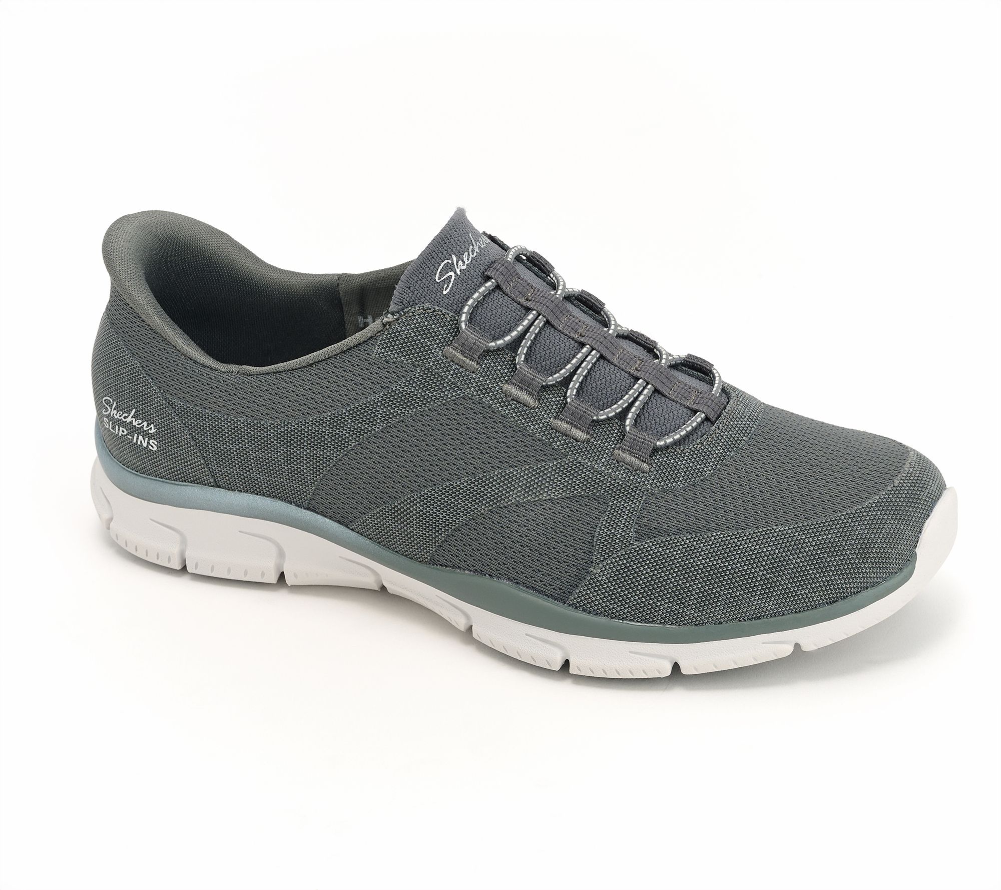 "As Is" Skechers Slip-ins Vegan WashableShimmer SnakeBungeeShoe