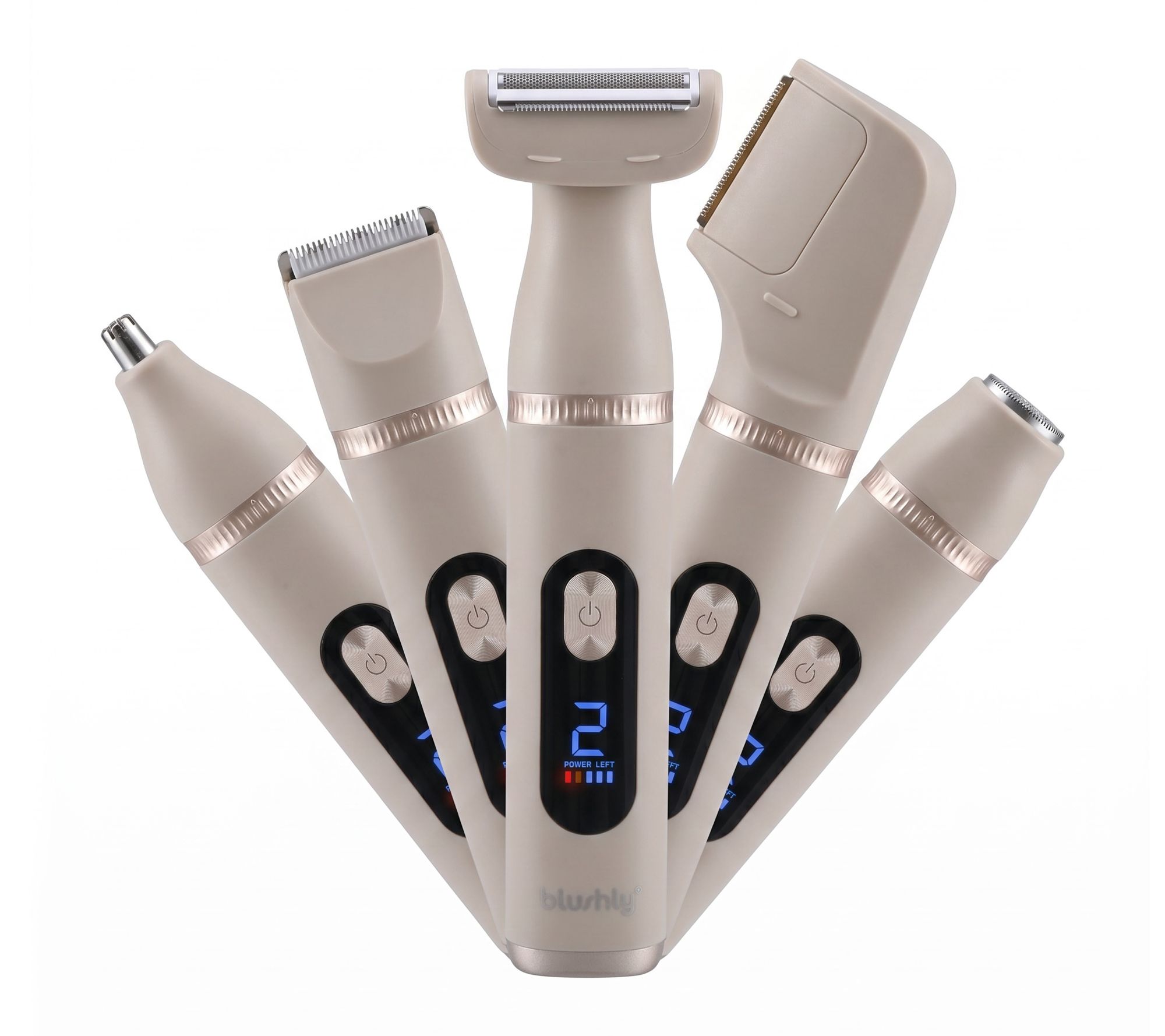 Blushly 5-in-1 Rechargeable Hair Trimmer