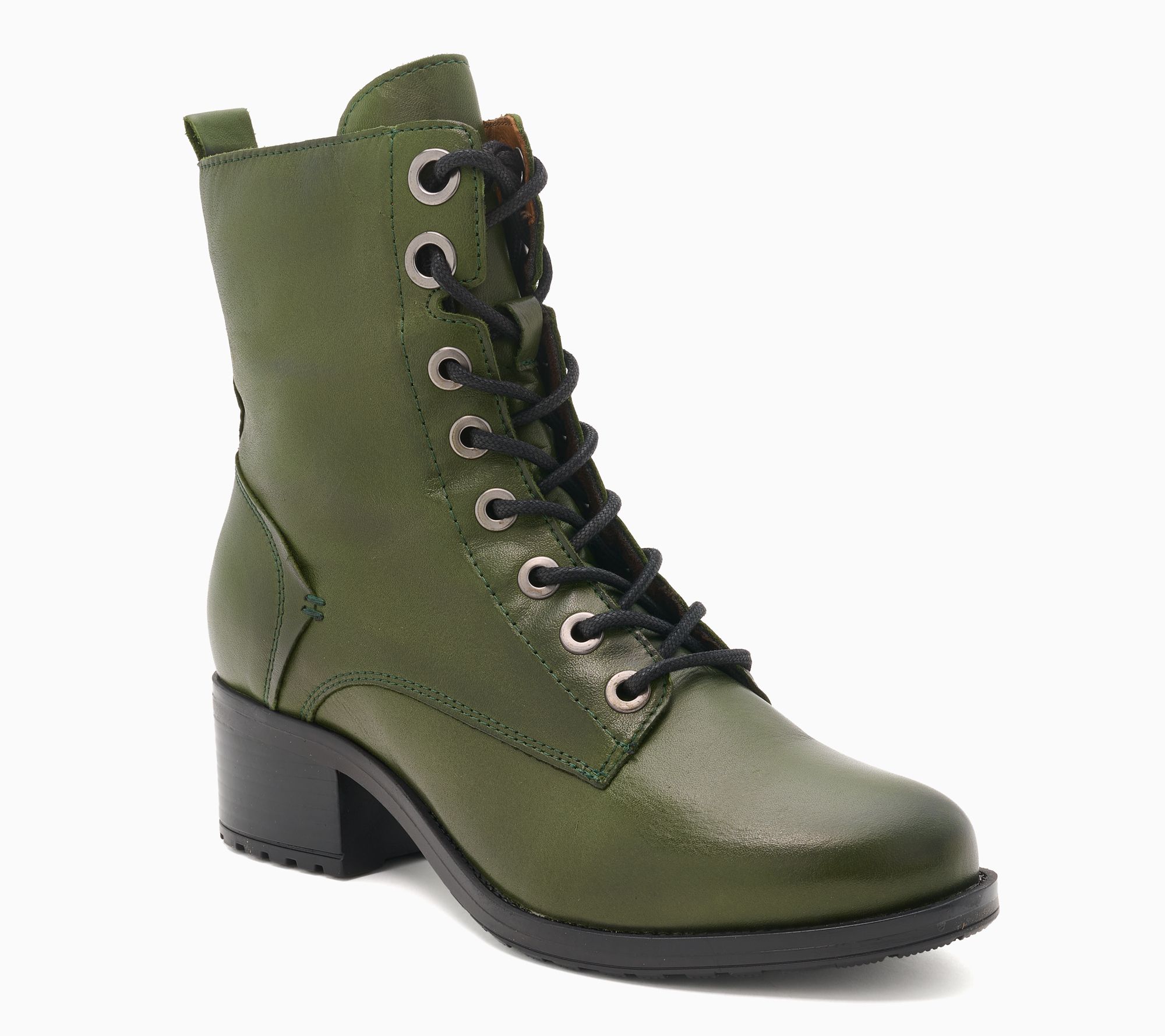 Miz Mooz Leather Lace Up Ankle Boots - Juke