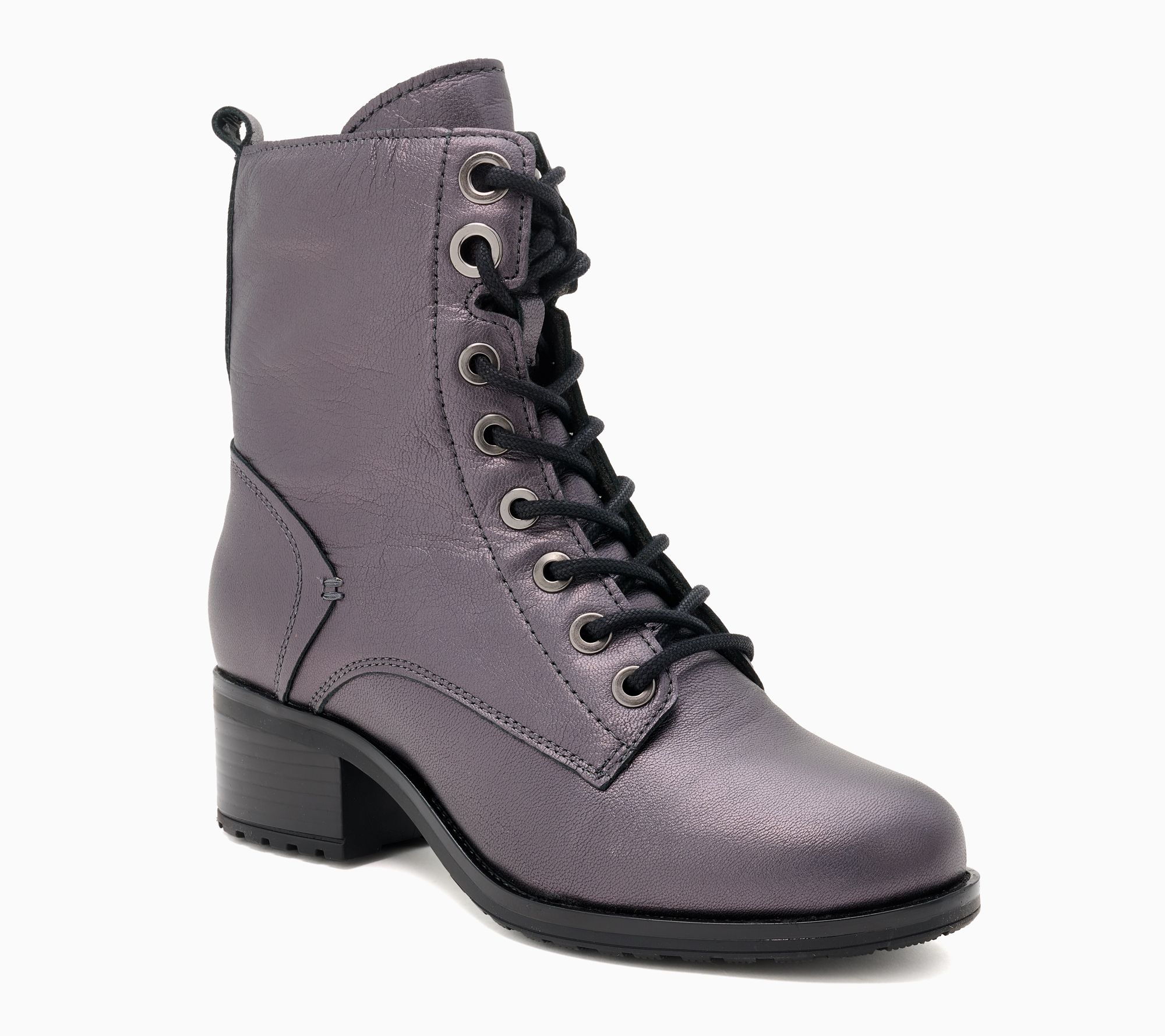 Miz Mooz Leather Lace Up Ankle Boots - Juke