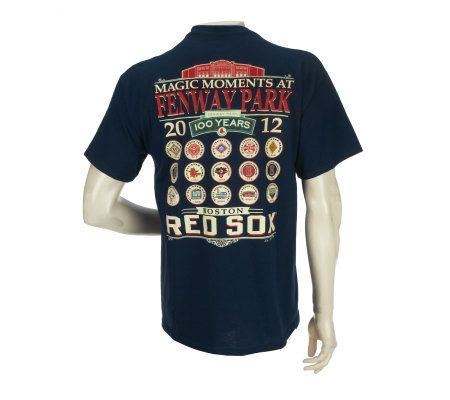 Majestic Boston Red Sox Fenway Park 100 Years Red T-Shirt