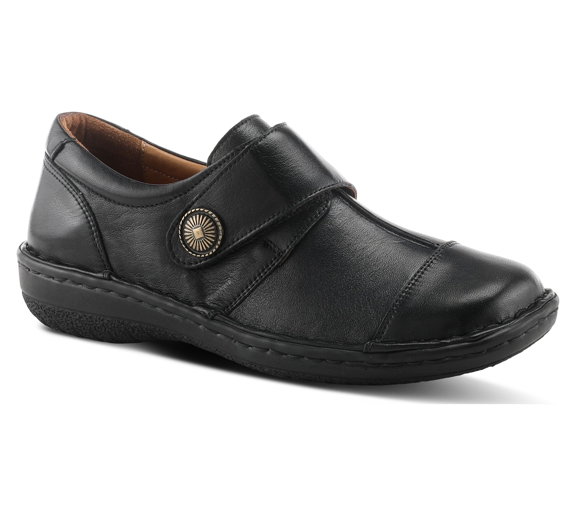 Vionic Leather Slip-On Sneakers - Penelope - QVC.com