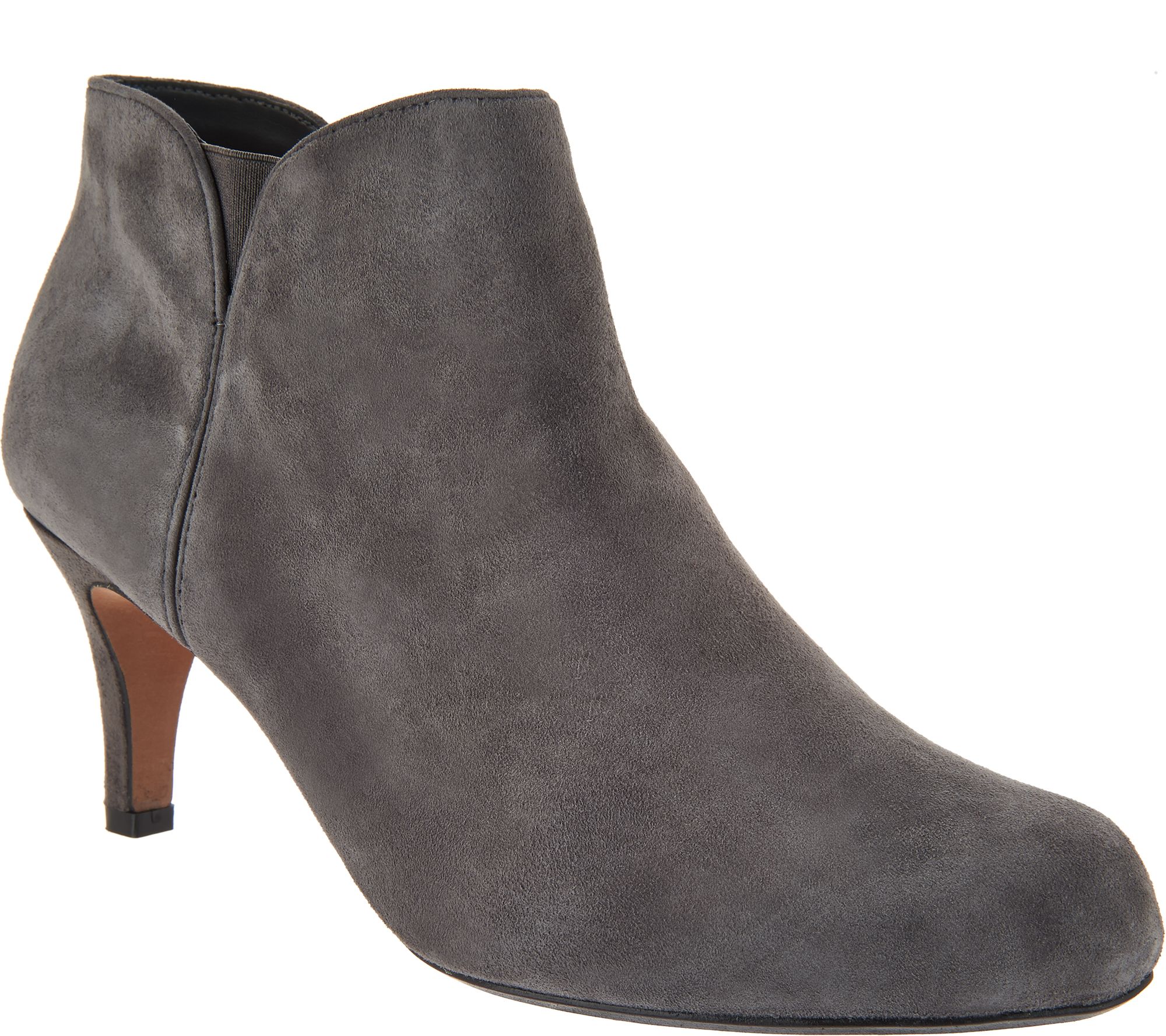 clarks leather side zip ankle boots