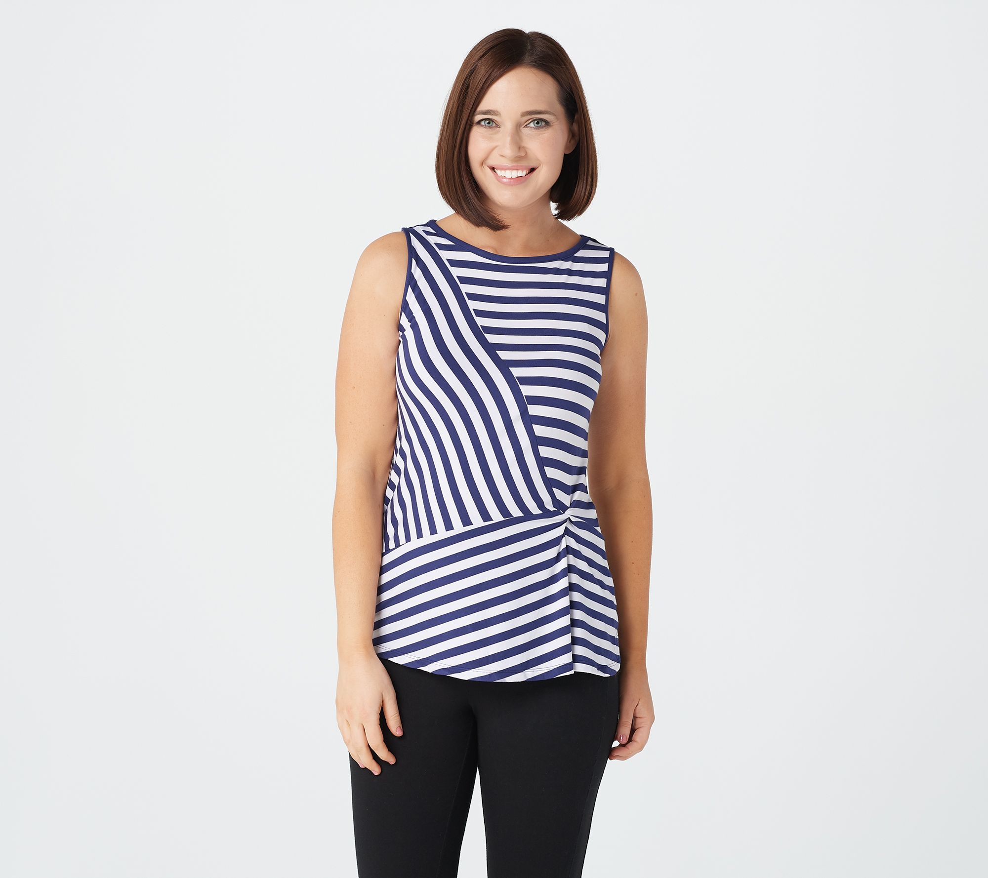 Cuddl Duds Softwear Stretch Twist Front Tank