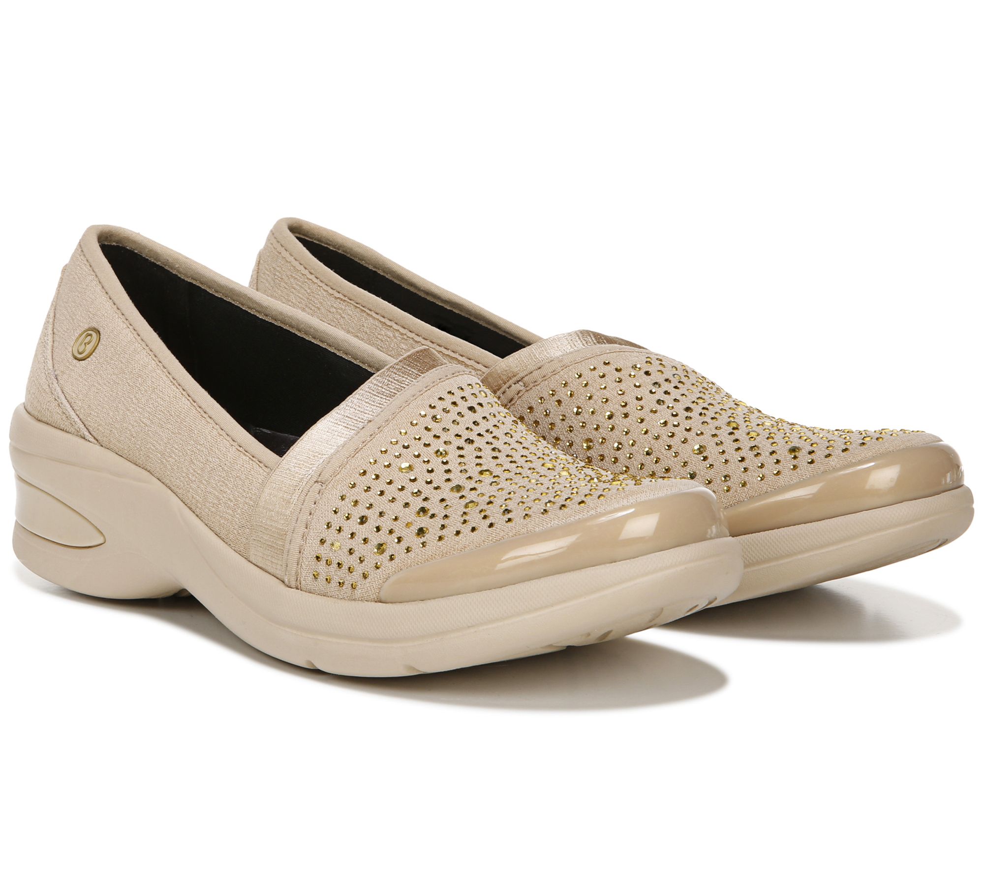 Bzees Studded Slip-On Loafers - Red-Hot - QVC.com