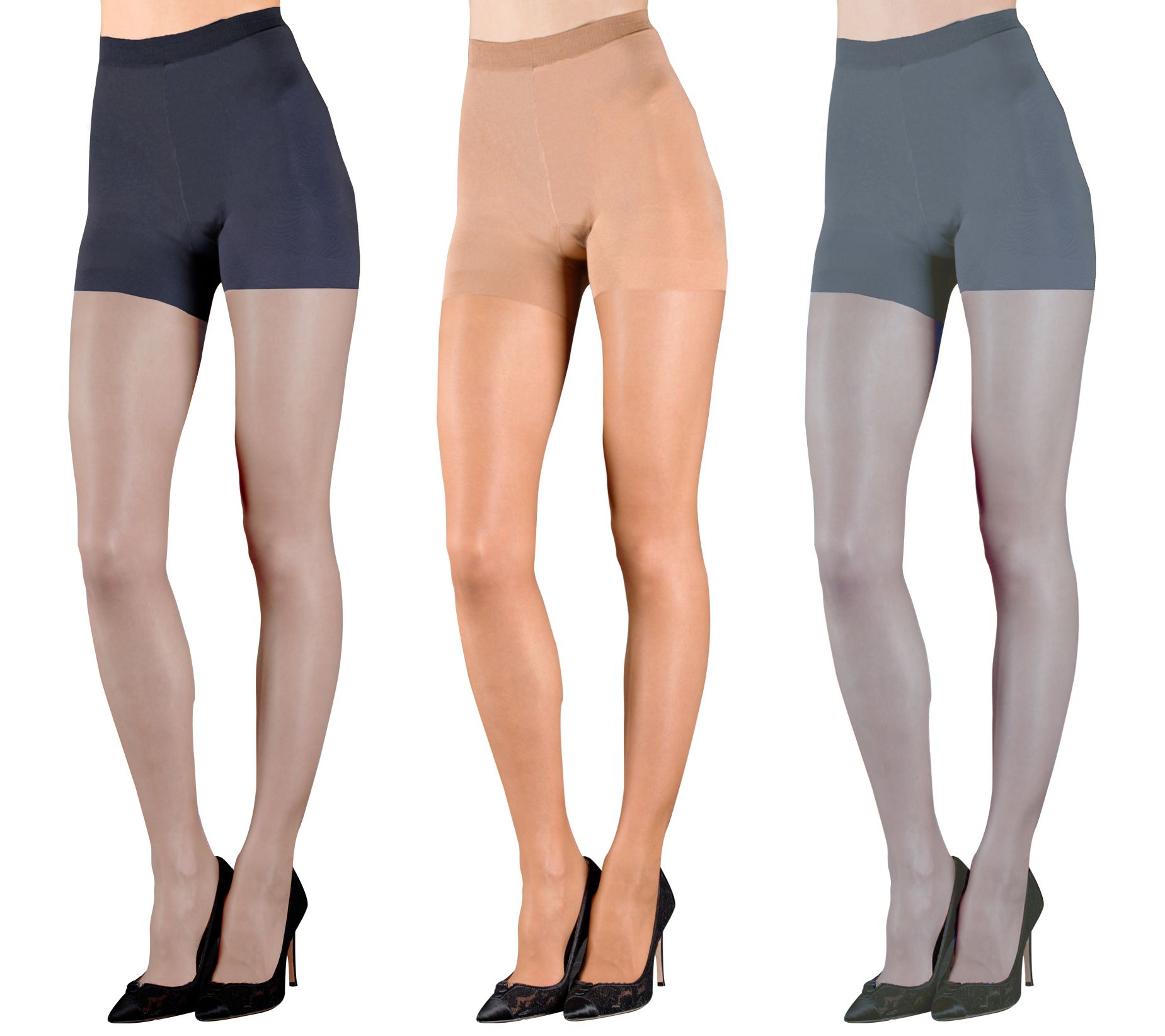 Women's Run Resistant Control Top Panty Hose