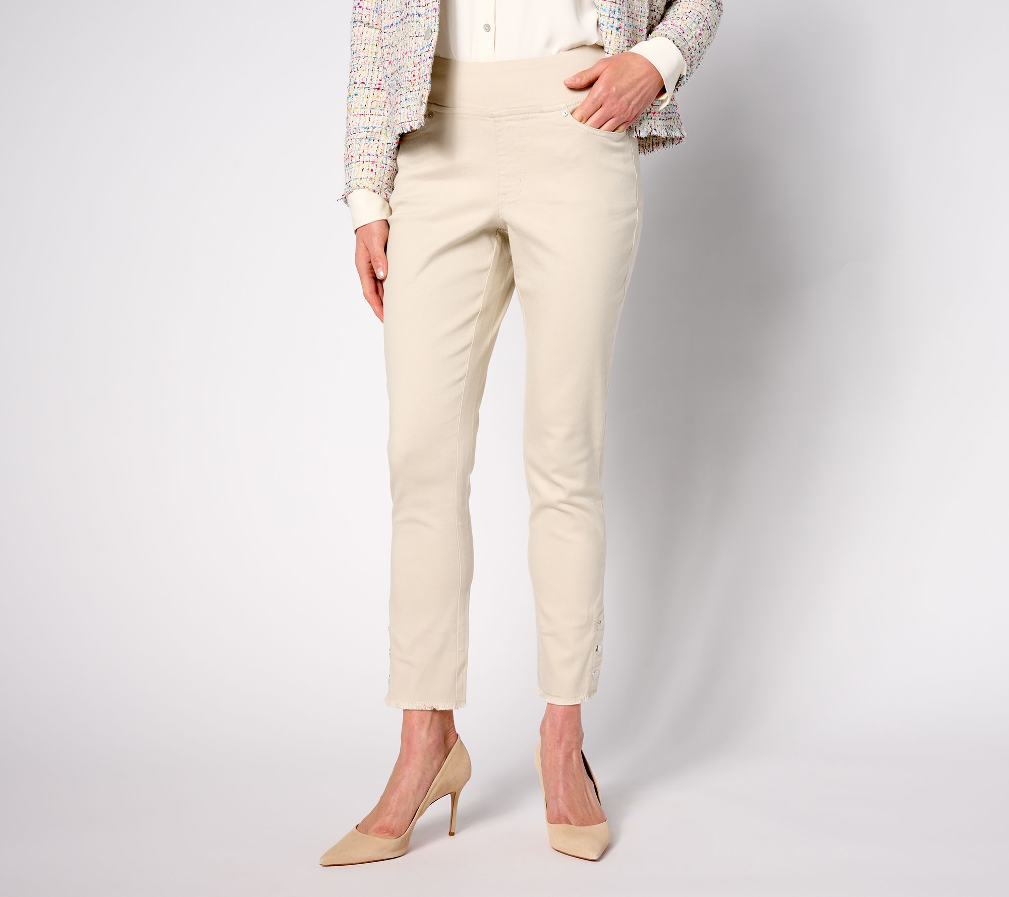 Belle by Kim Gravel Petite TripleLuxe Twill Jeans