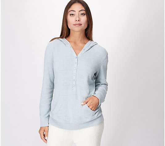 Barefoot Dreams CozyChic Ultra Lite Hooded Track Pullover
