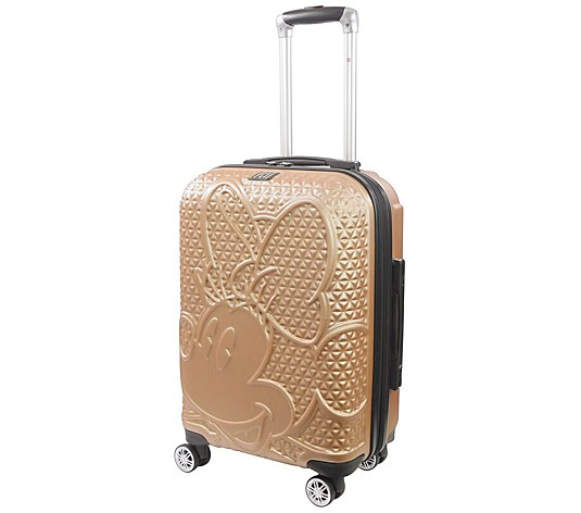 FUL Textured Minnie Mouse 21" Hard Sided Rolling Luggage