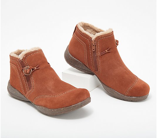 Clarks Collection Warm-Lined Leather Boots - Roseville Aster