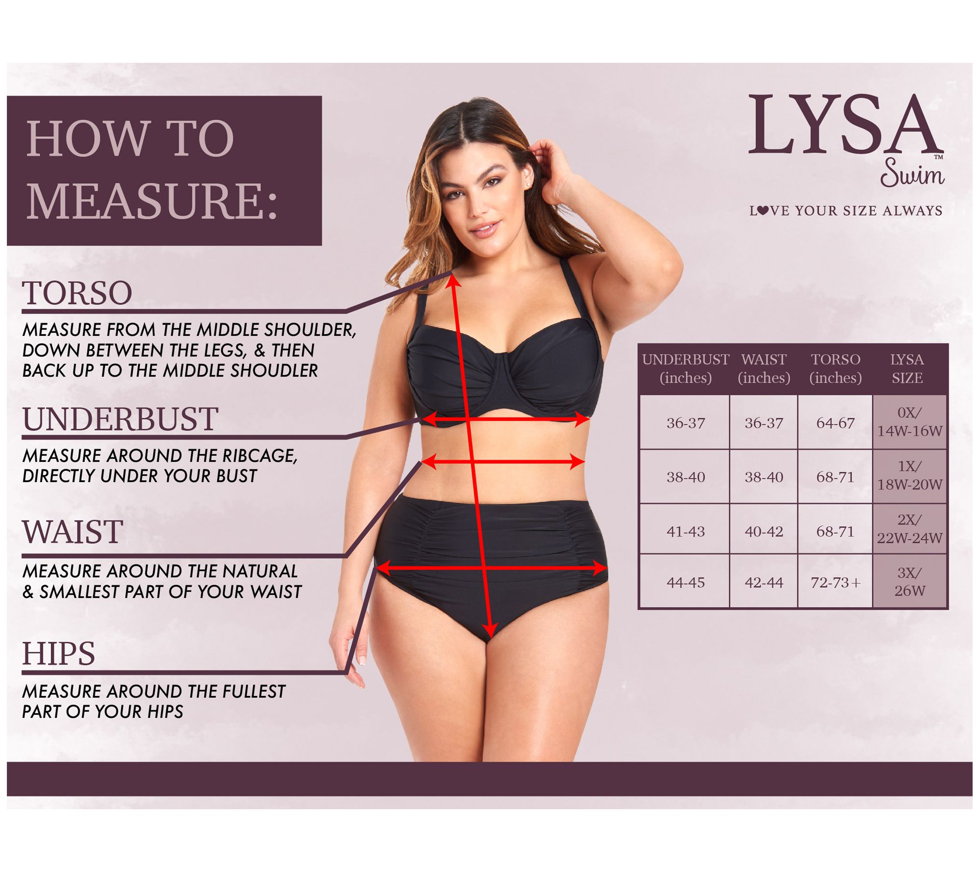 LYSA Love Your Size Always Side Tie High-Waist Bottom - Chain 