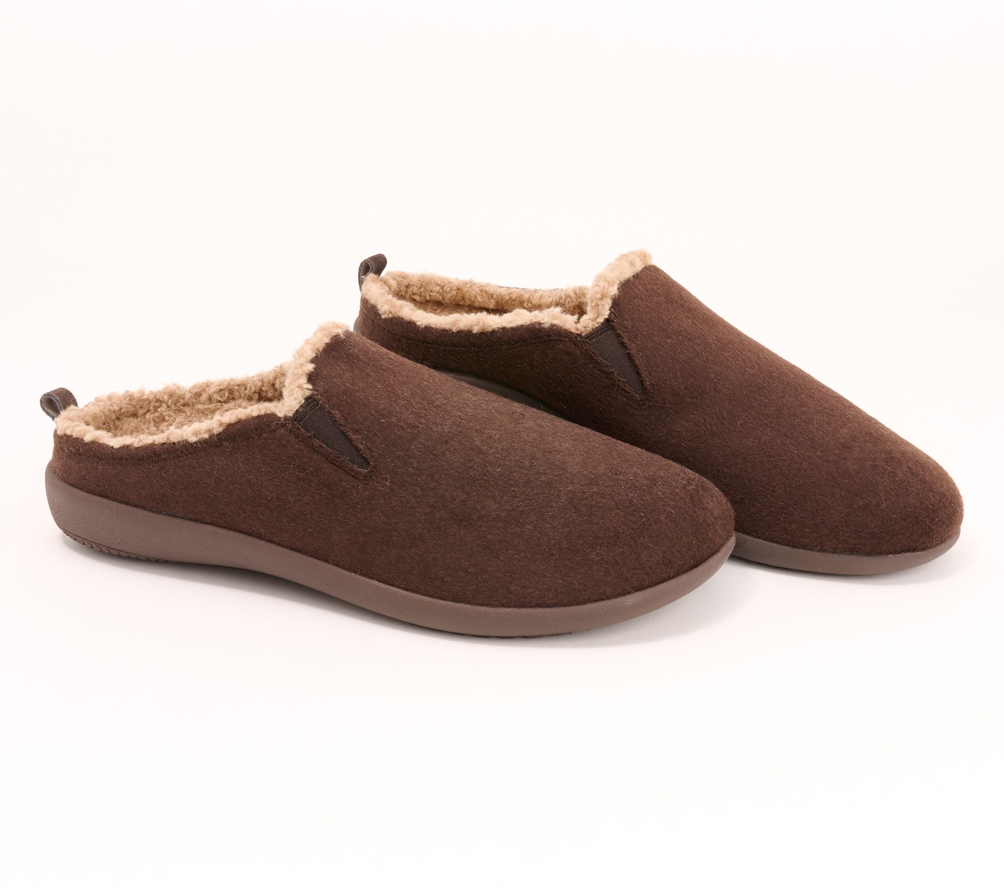 Revitalign Orthotic Mens Memory Foam Wool Slippers - Dundee Cozy