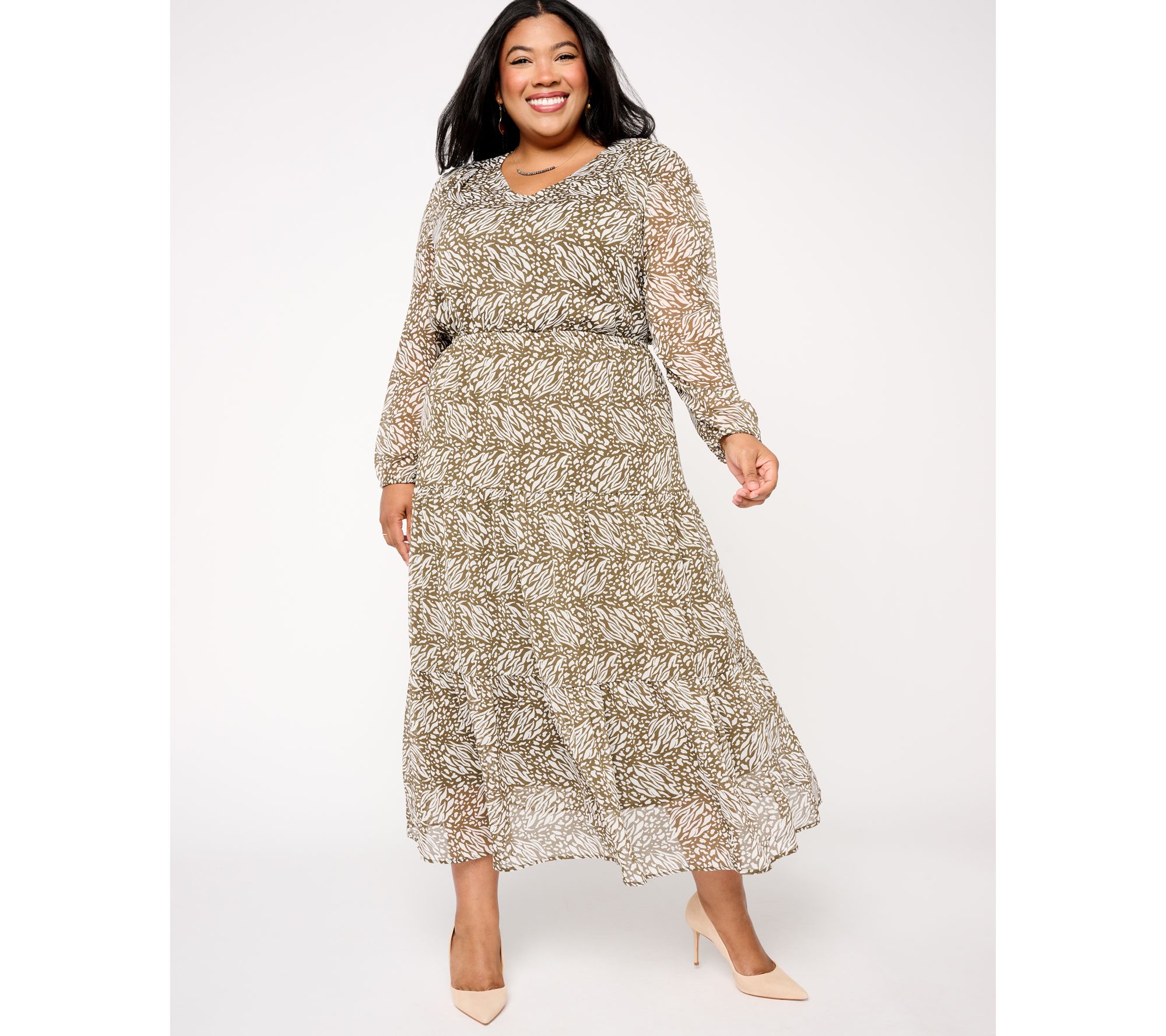 Belle Boho by Kim Gravel Regular Born to Wander Maxi Dress - QVC.com