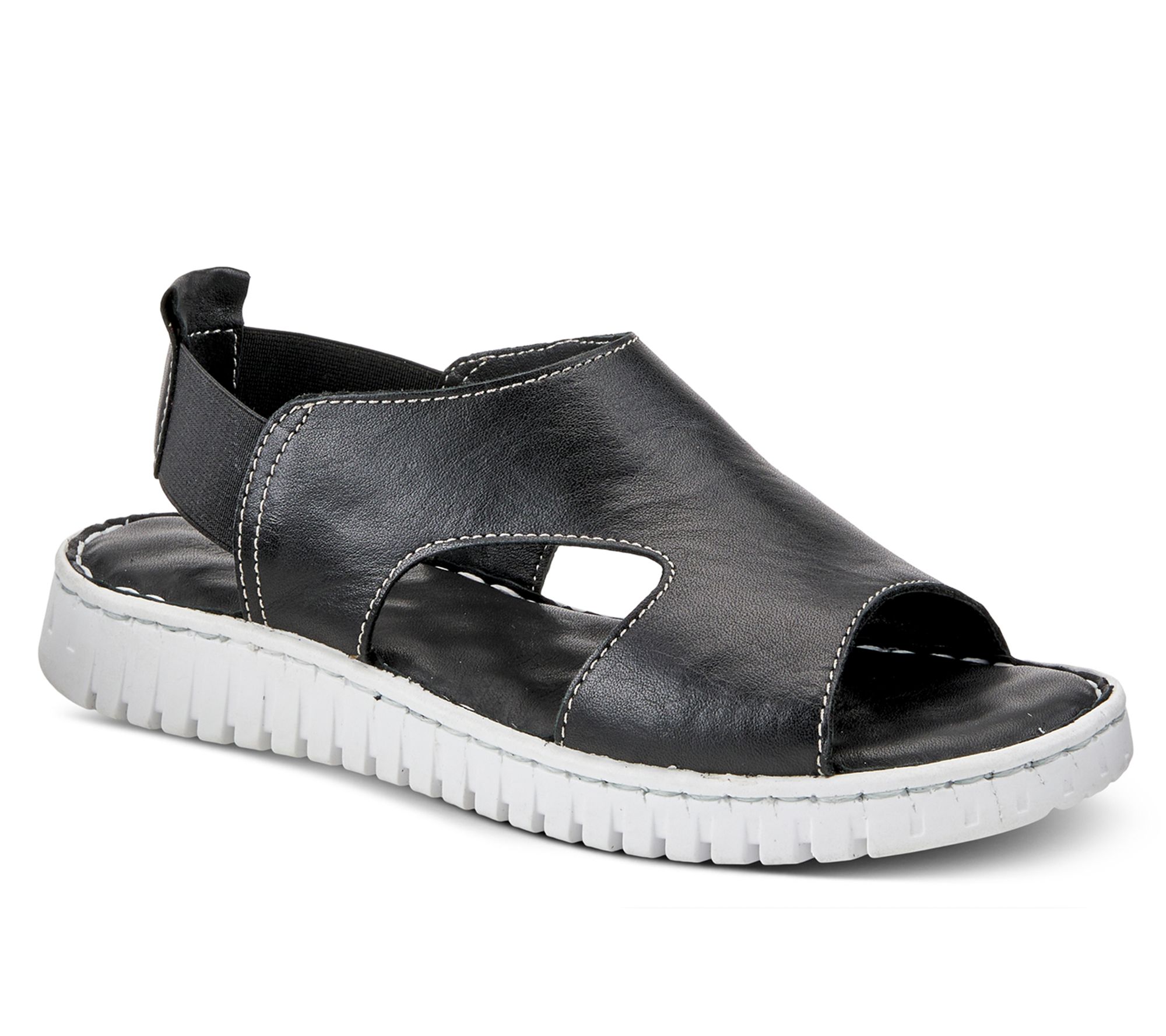 Spring Step Leather Sandals - Abadessa