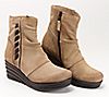 Miz Mooz Leather Wedge Boots - Zola