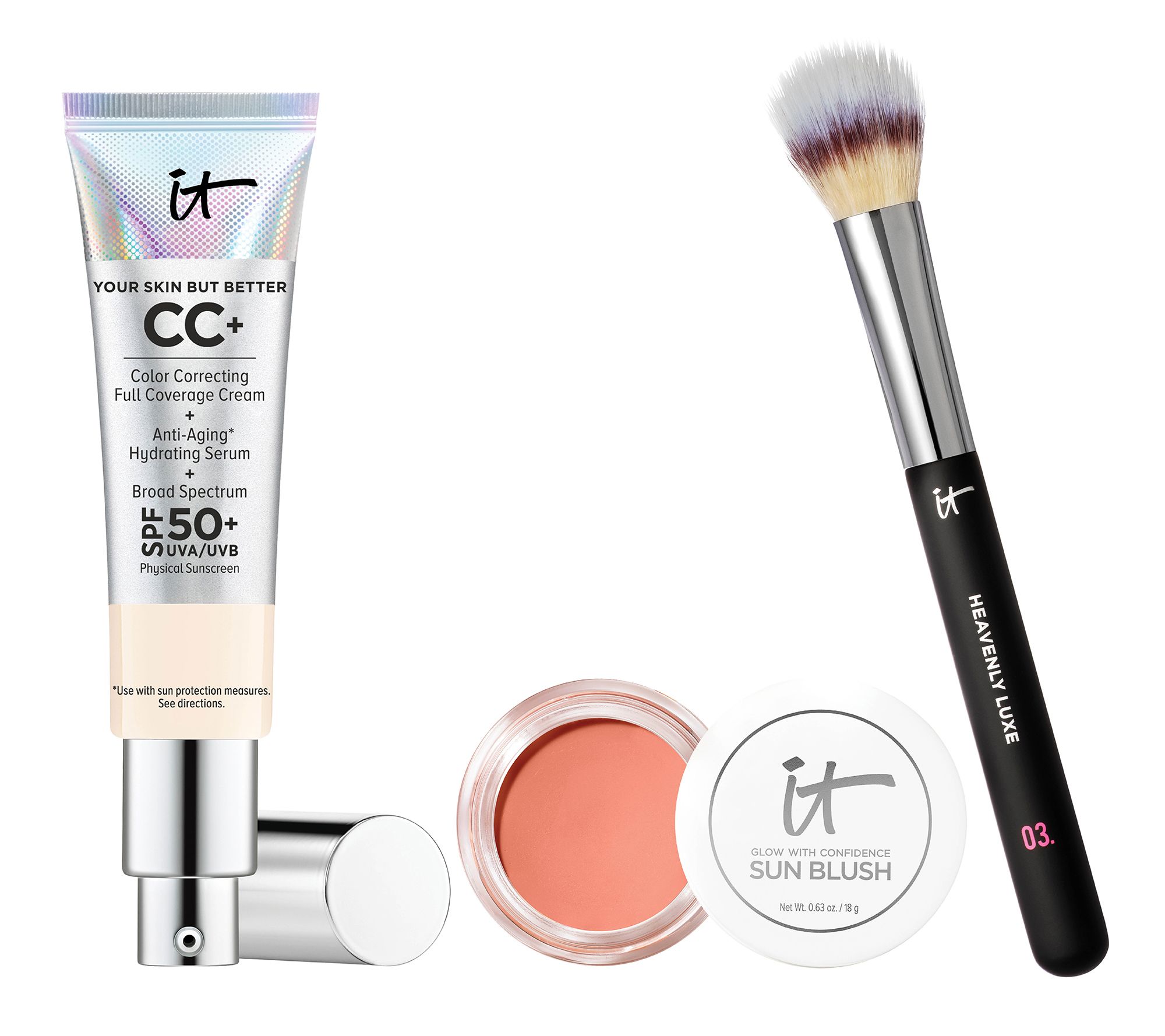 IT Cosmetics Glow with Confidence CC+ SPF 50 3-Pc Collection