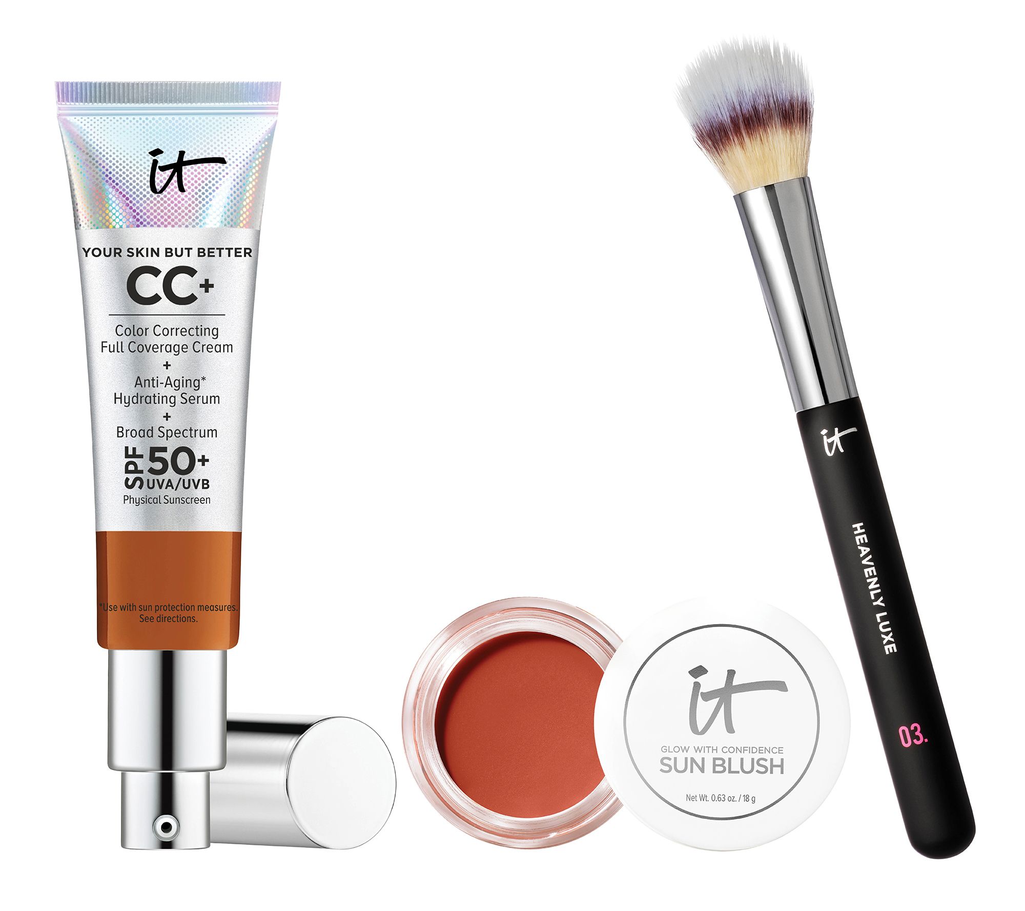 IT Cosmetics Glow with Confidence CC+ SPF 50 3-Pc Collection