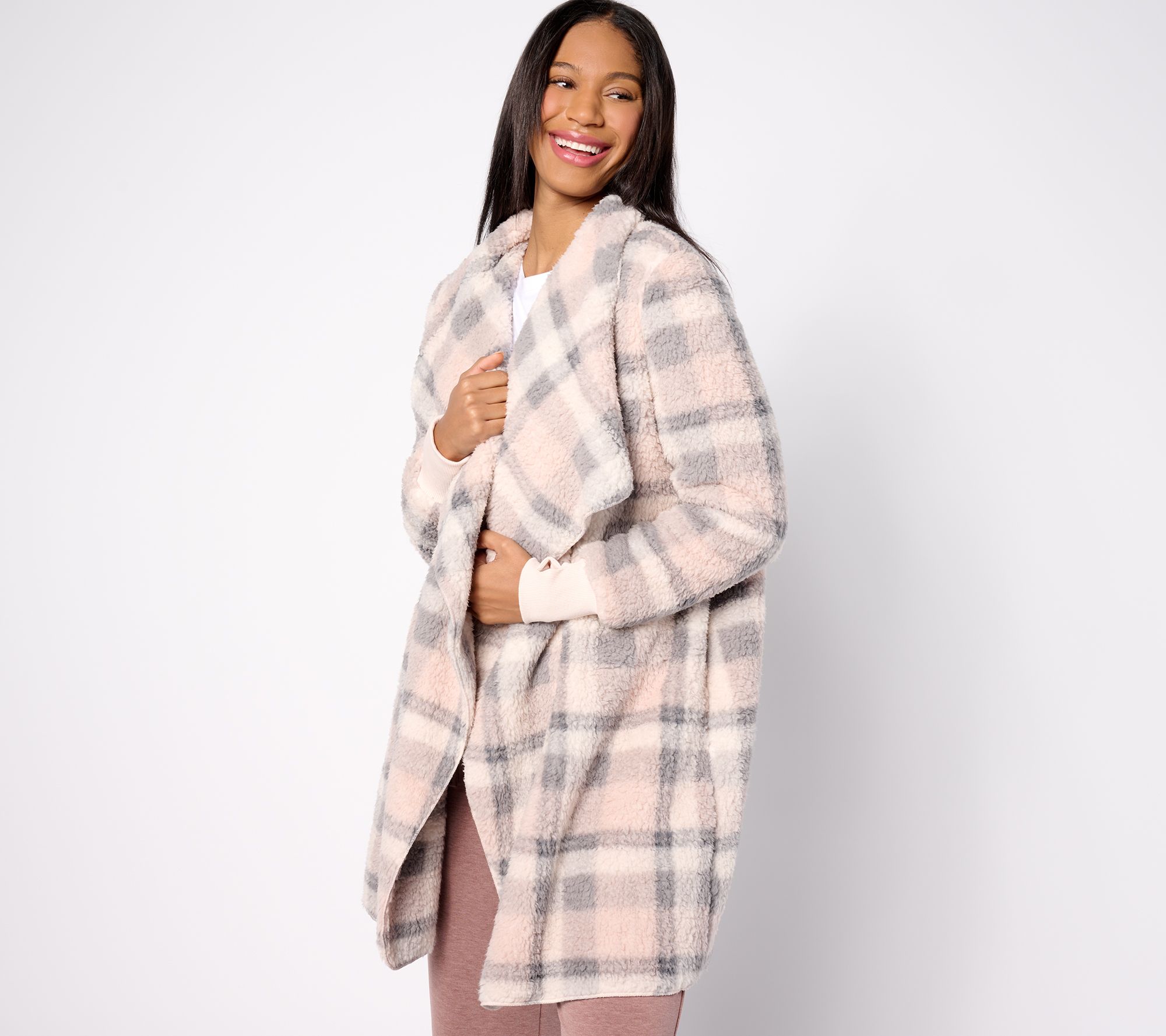 "As Is" Bumblebella by Jill Martin Pet Sherpa Long Cardigan