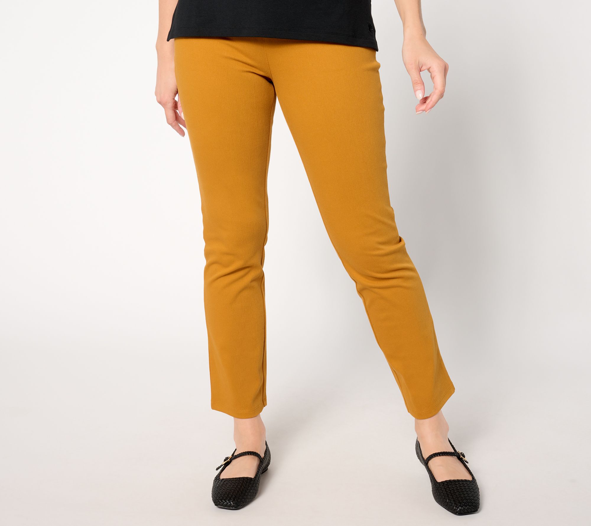 Women With Control Petite Prime Stretch Denim Slim Leg Ankle Pants