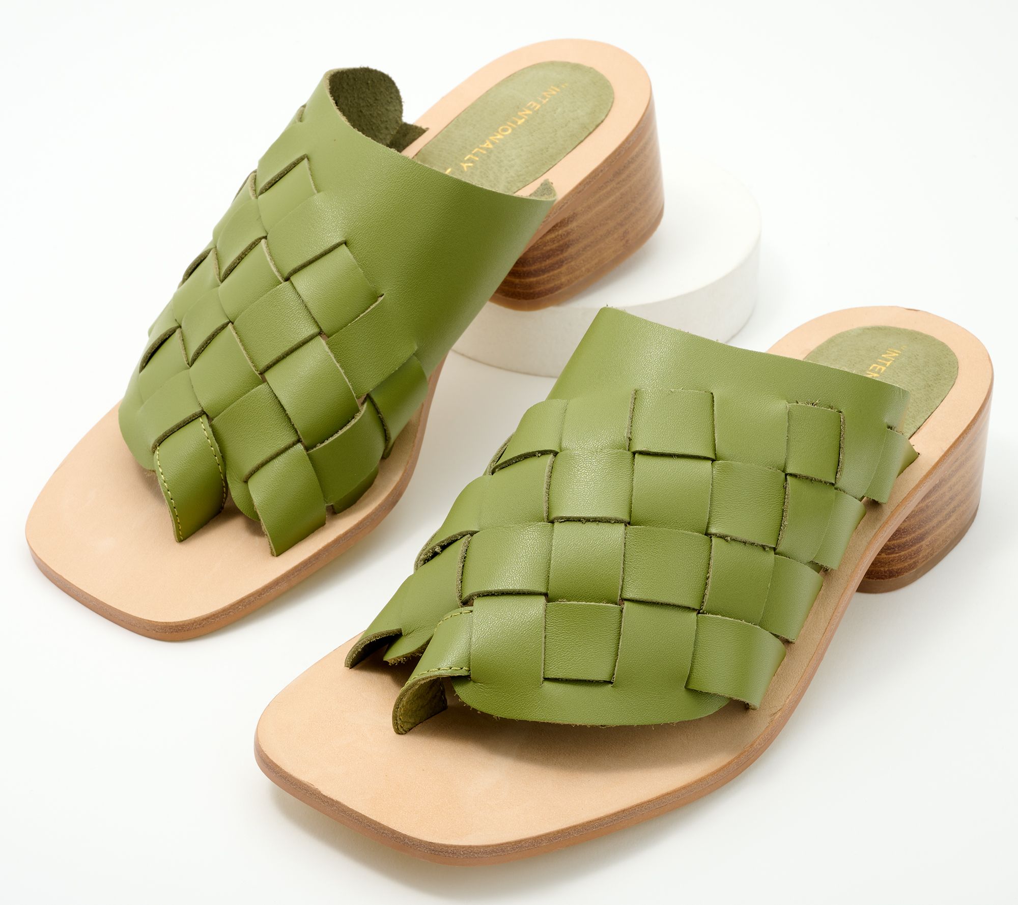 "As Is" INTENTIONALLY BLANK Woven Leather Sandals