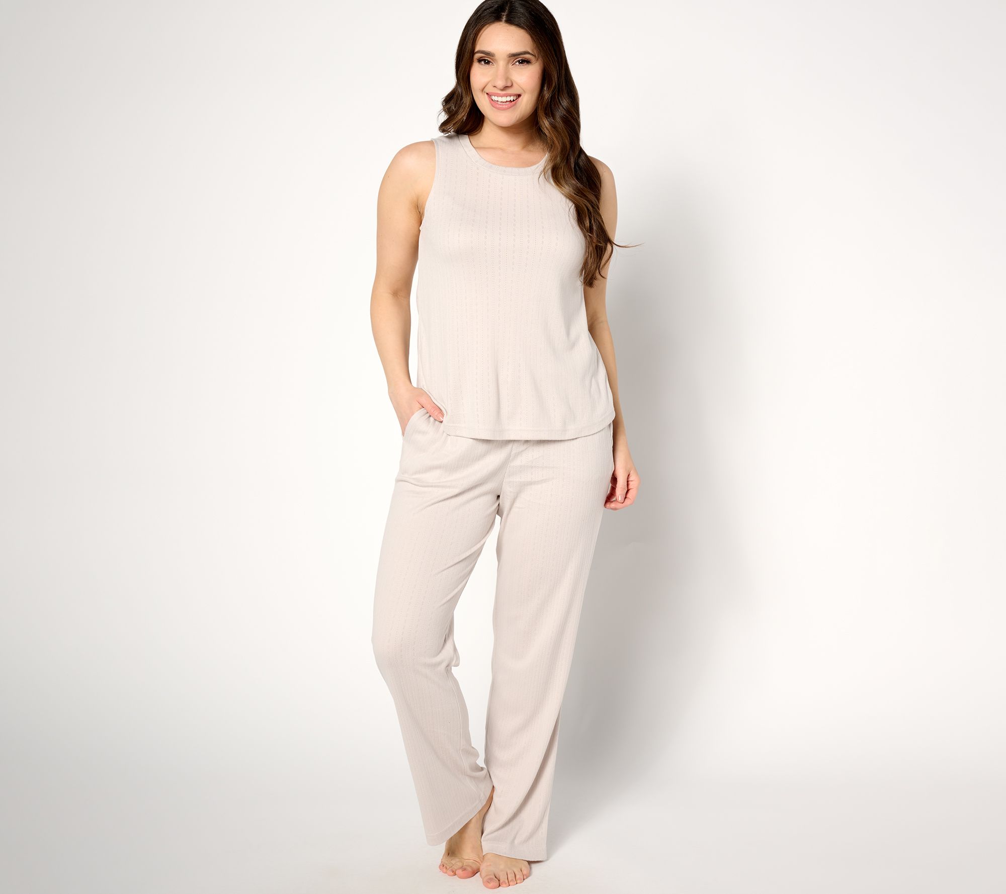 "As Is" Bumblebella by Jill Martin Dream Pointelle Tank & Pant Set