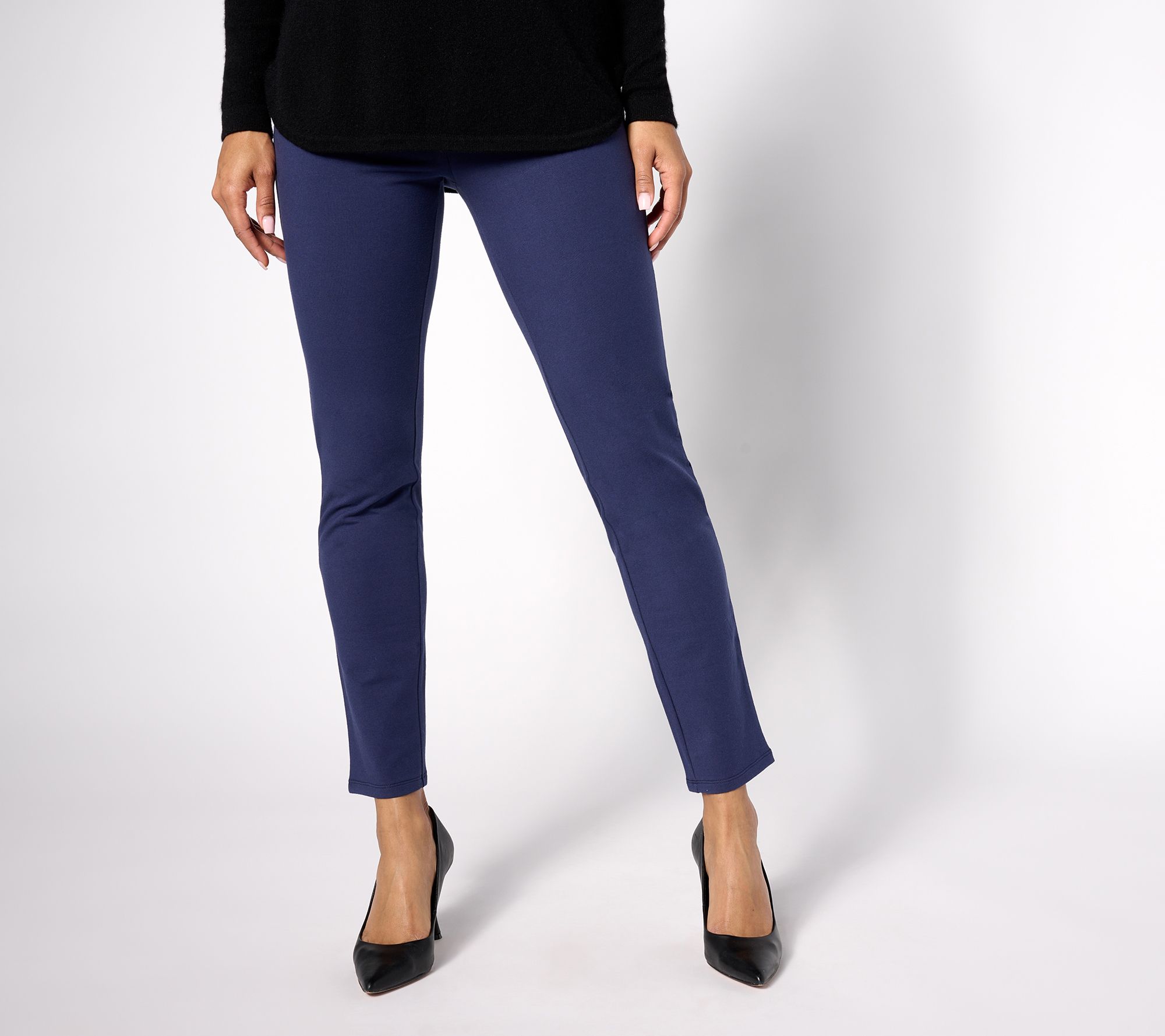 "As Is" Women with Control Regular Pull On Knit Slim Pant