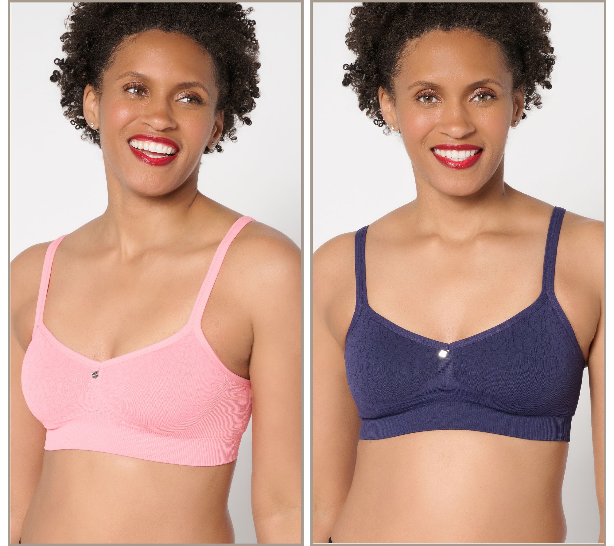Breezies Cooling Comfort Seamless Wirefree Bralette 2 Pack