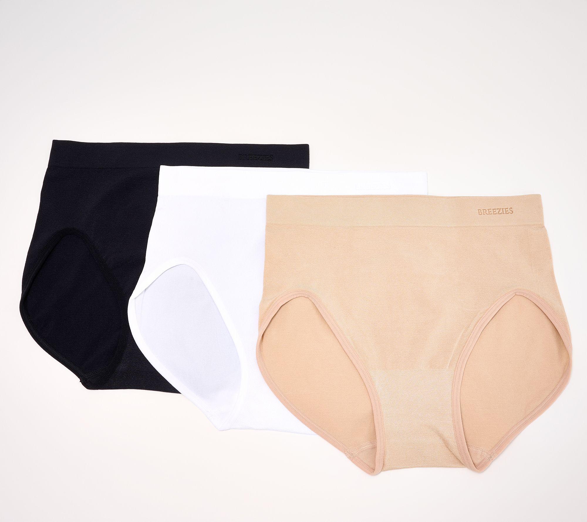 Breezies Invisible Comfort Hi-Cut Panty Set of 3