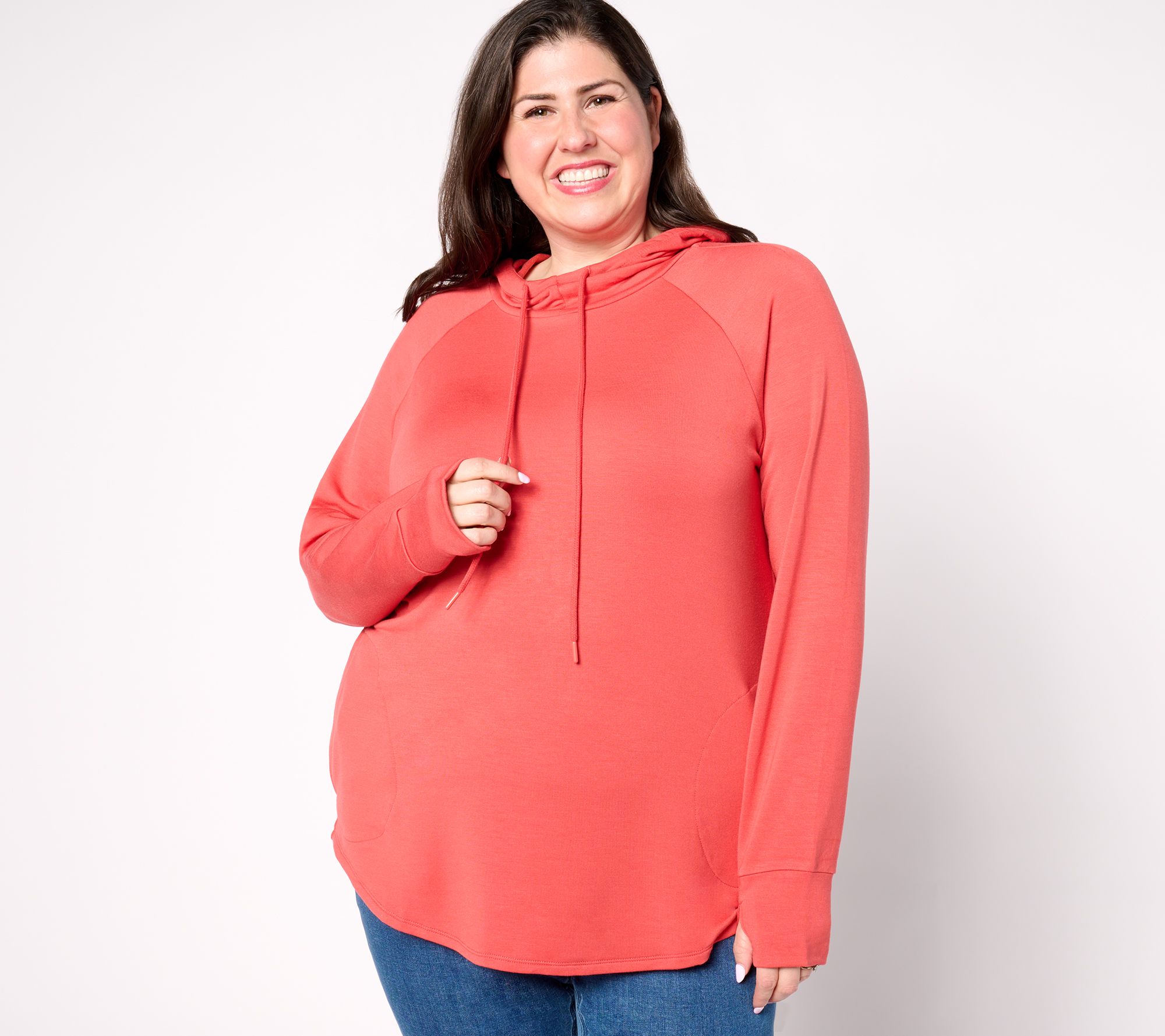 "As Is" Belle by Kim Gravel MegaModal Funnel Neck Raglan Hoodie