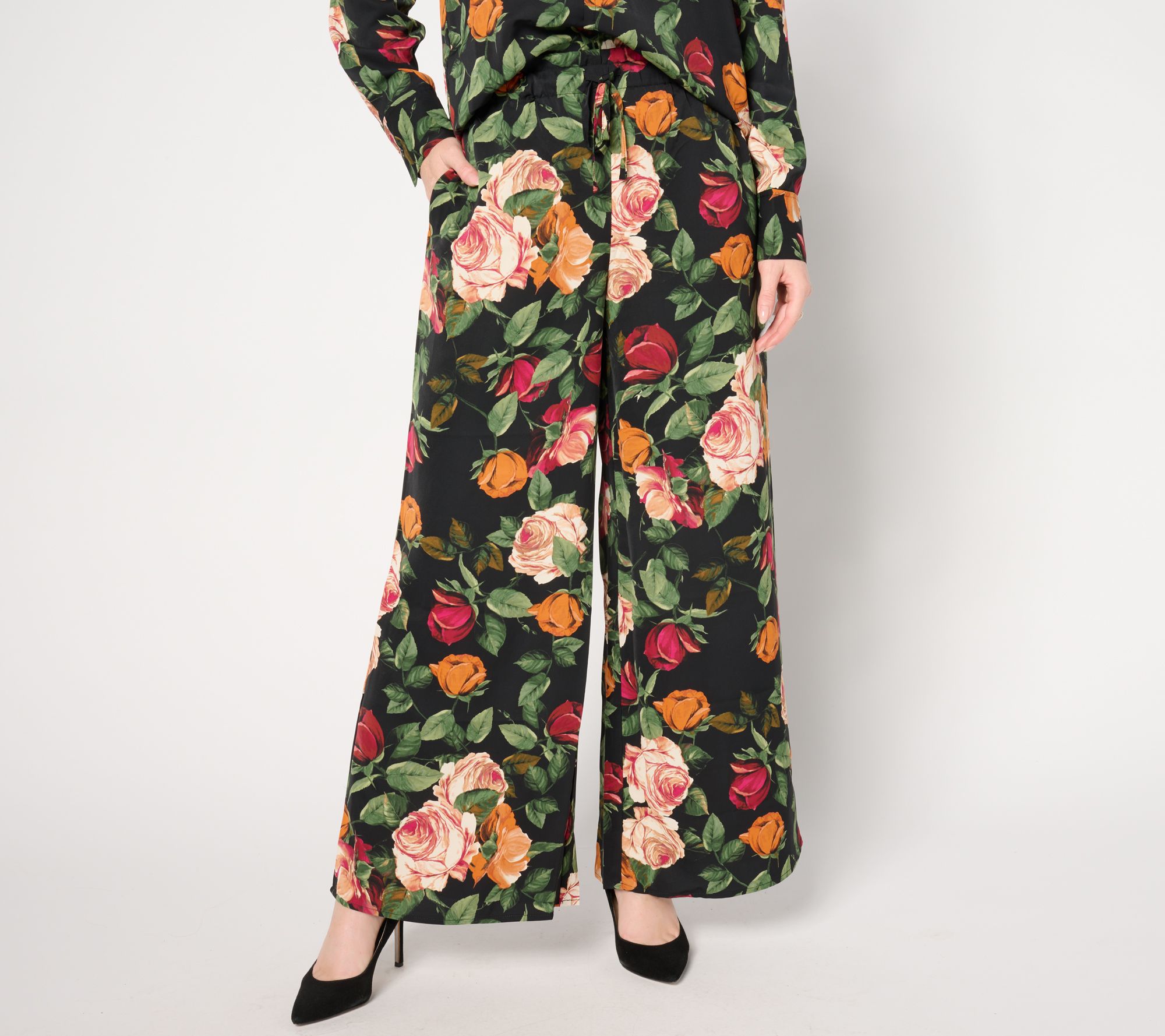 "As Is" nicole by Nicole Miller Regular Drawstring Pull-Pant