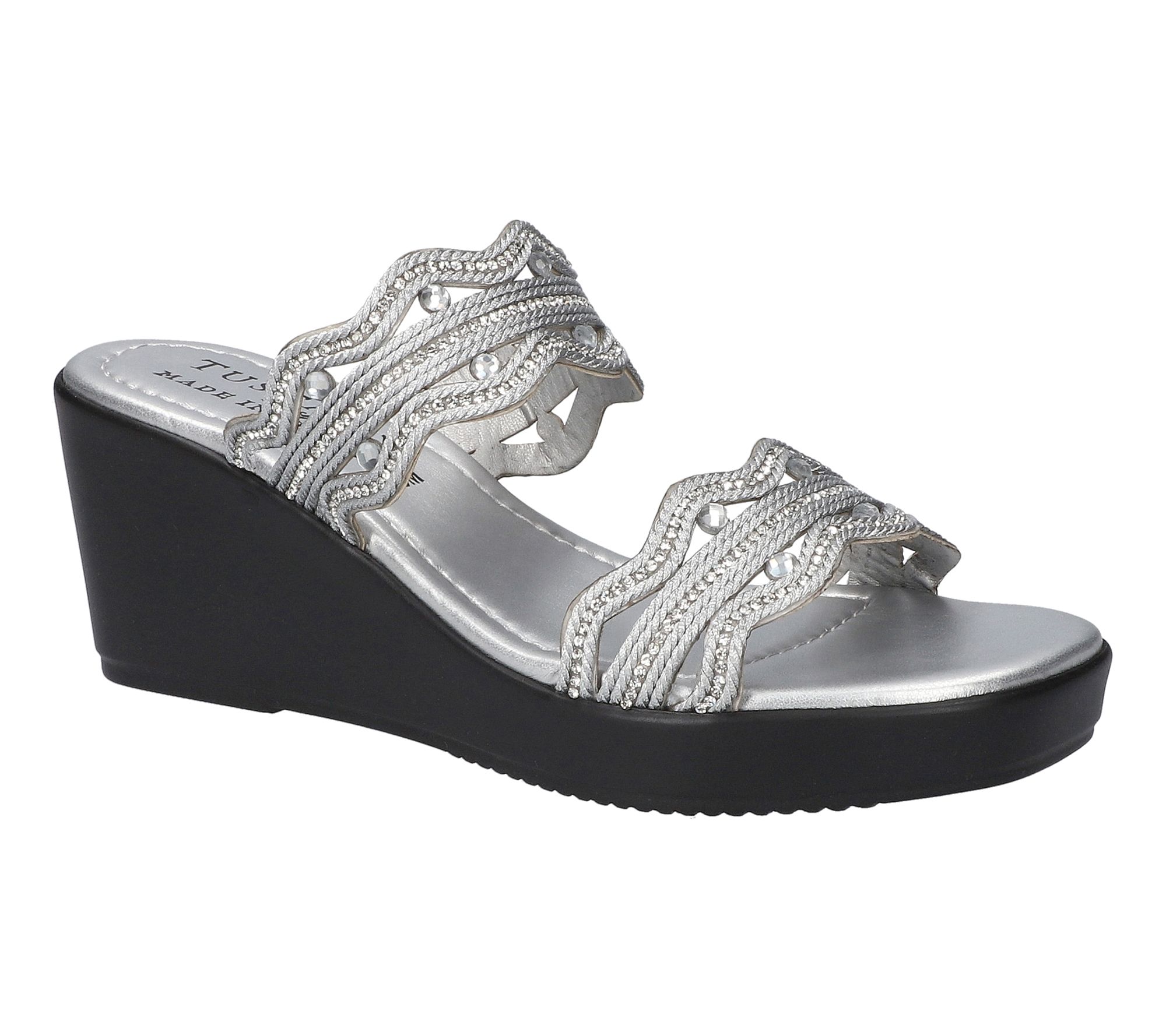 Tuscany by Easy Street Wedge Sandals - Selva