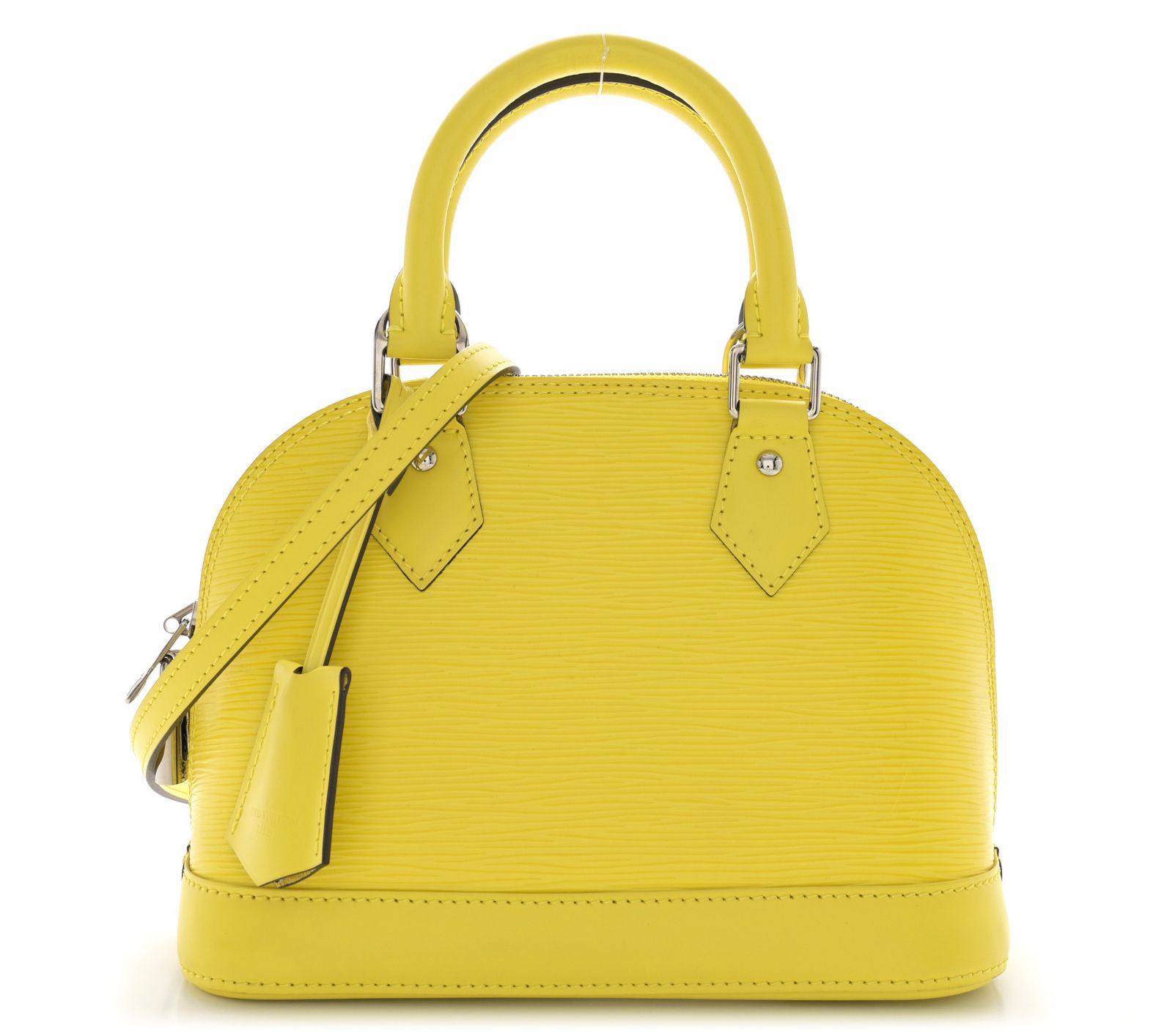 Pre-Owned Louis Vuitton Alma Epi BB Pistache Yellow
