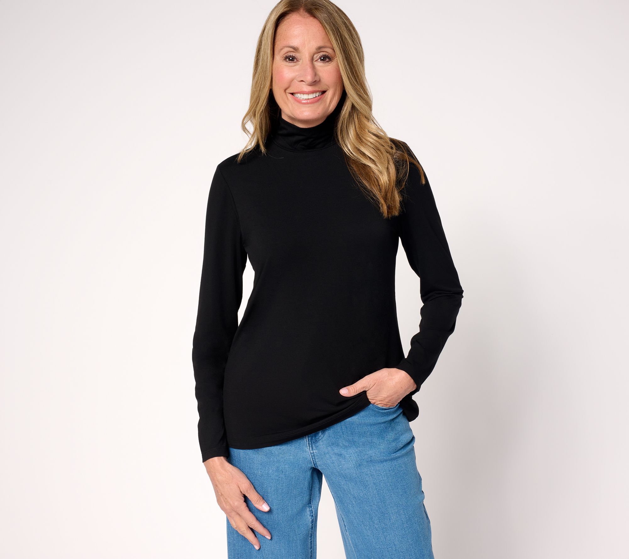 Susan Graver Weekend Essentials Rayon Allure Knit Top